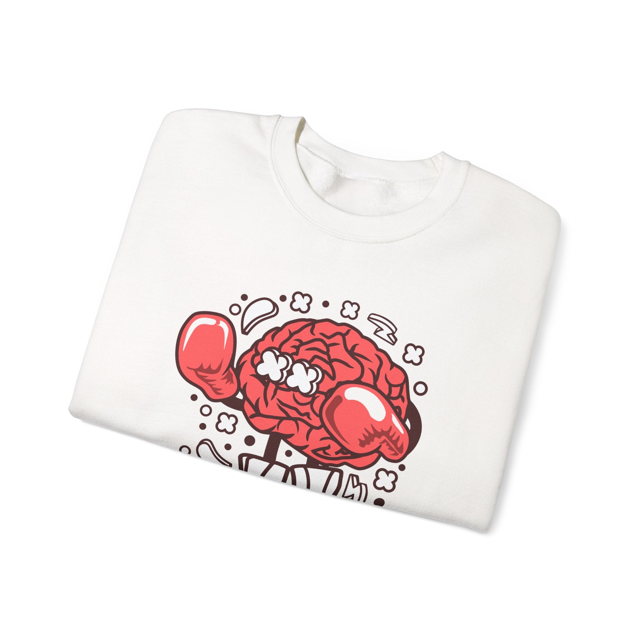 Brain Boxer Unisex Heavy Blend Crewneck Sweatshirt for Ultimate Comfort