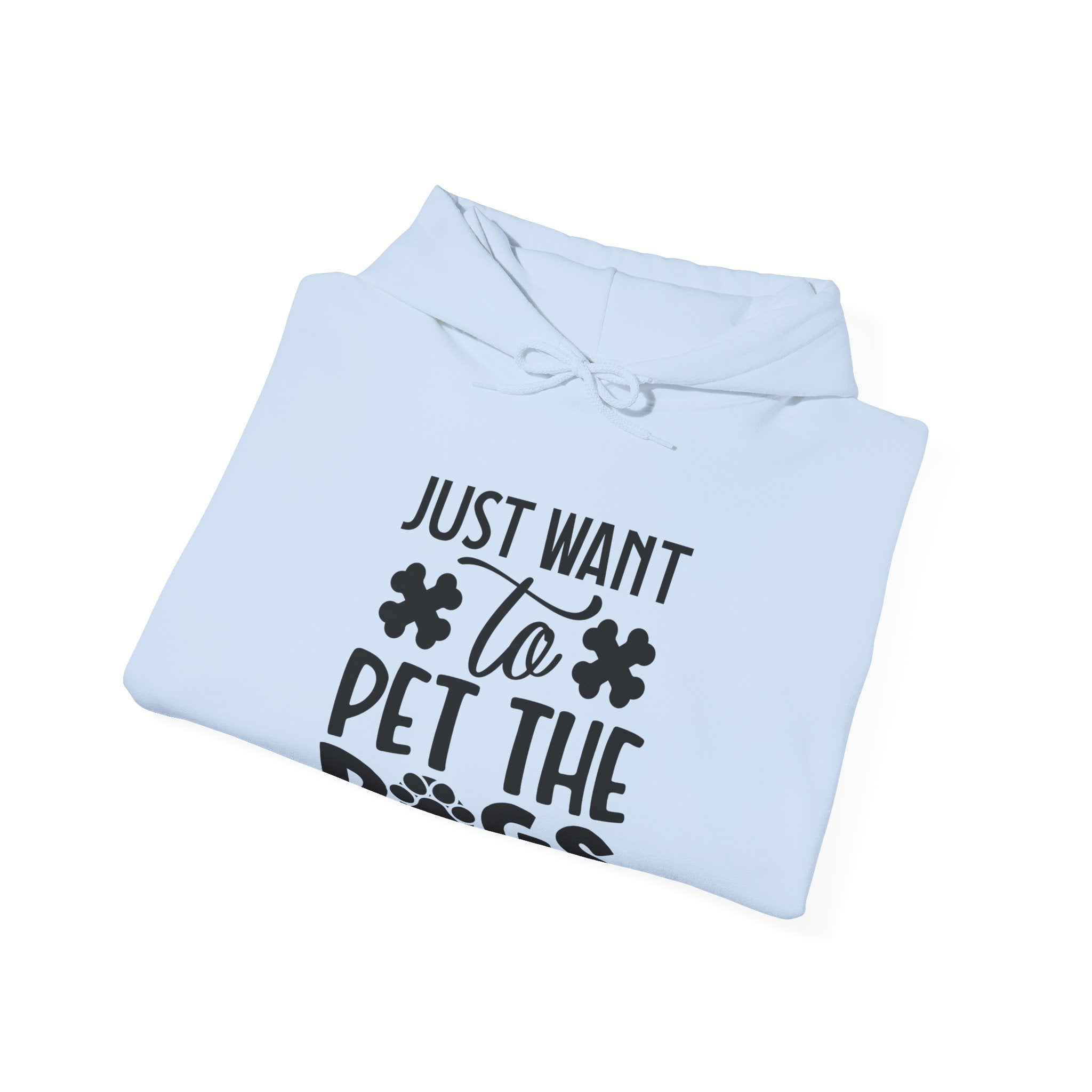 Just Want To Pet The Dogs Unisex Heavy Blend Hooded Sweatshirt
