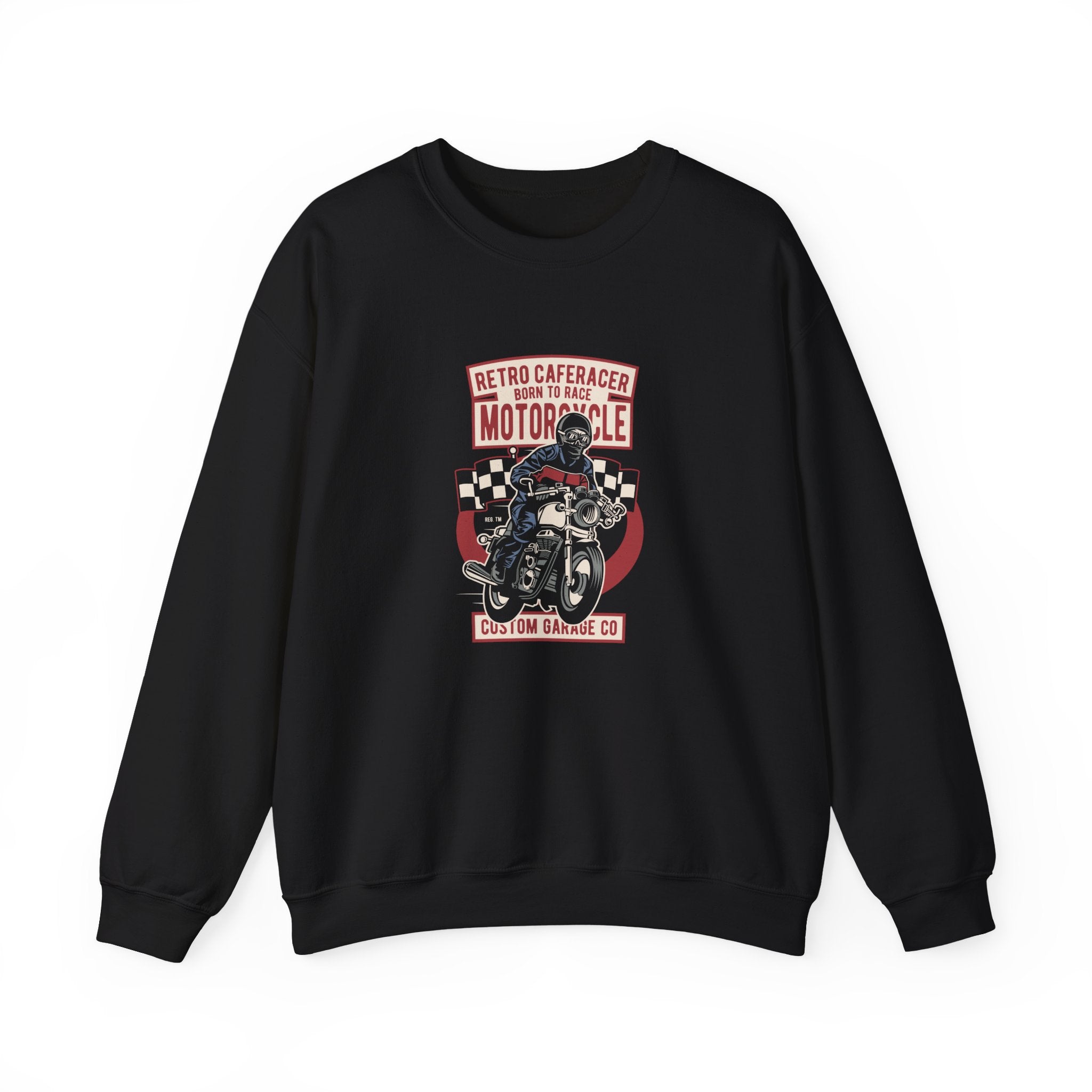 Retro Caferacer Unisex Heavy Blend Crewneck Sweatshirt for Ultimate Comfort