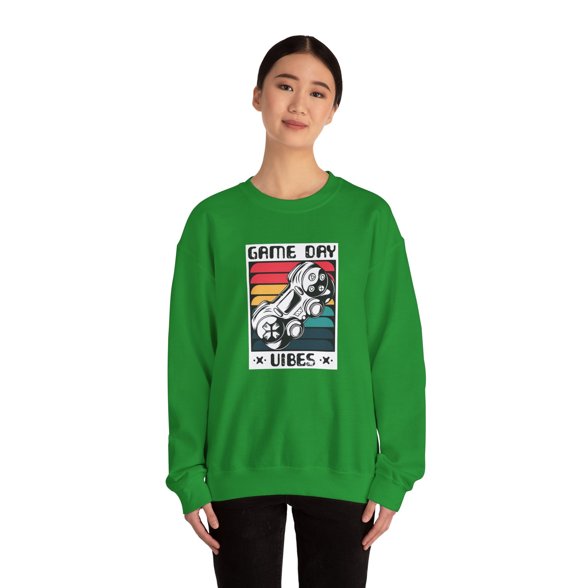 Game Day Vibes Unisex Heavy Blend Crewneck Sweatshirt