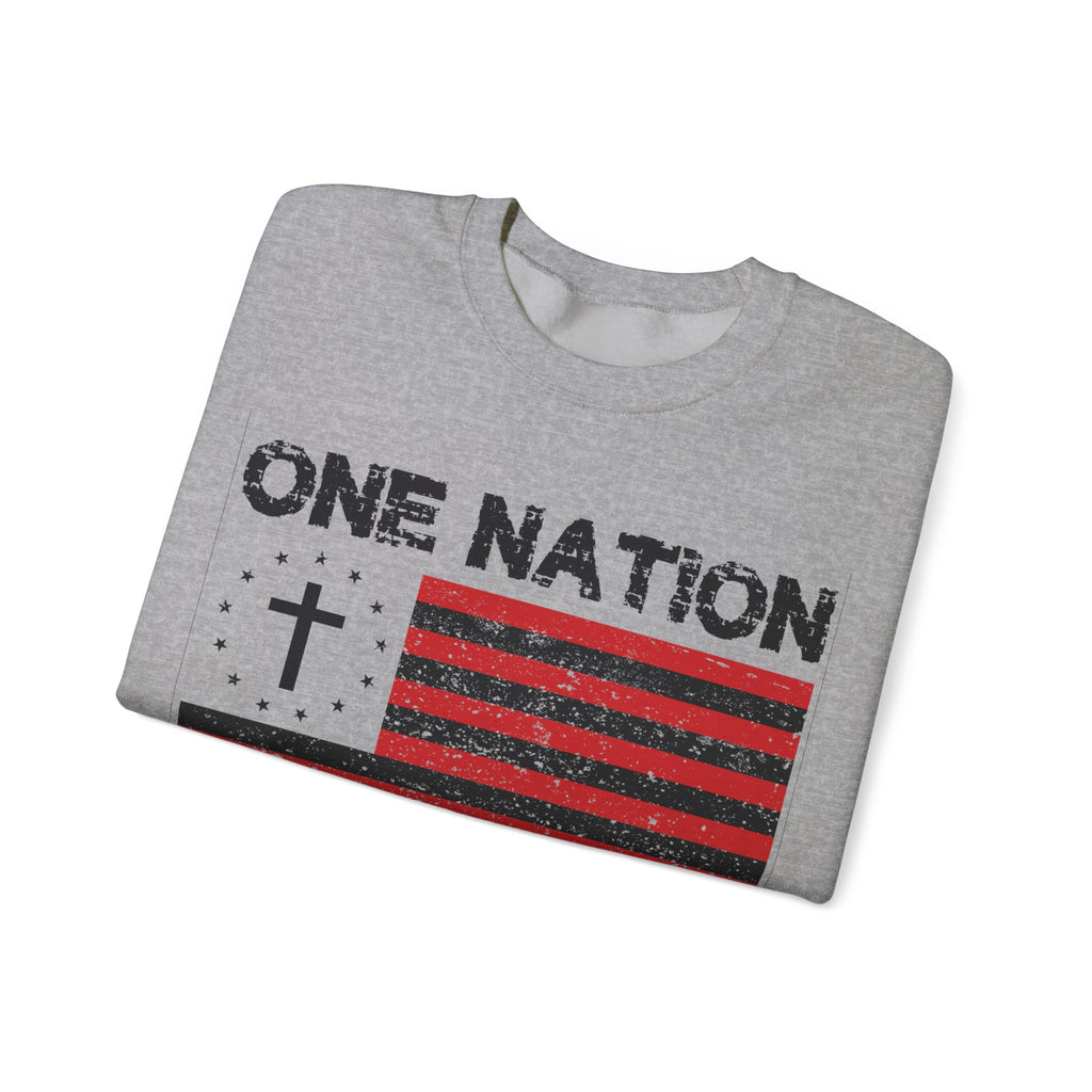 One Nation Under God Unisex Heavy Blend Crewneck Sweatshirt