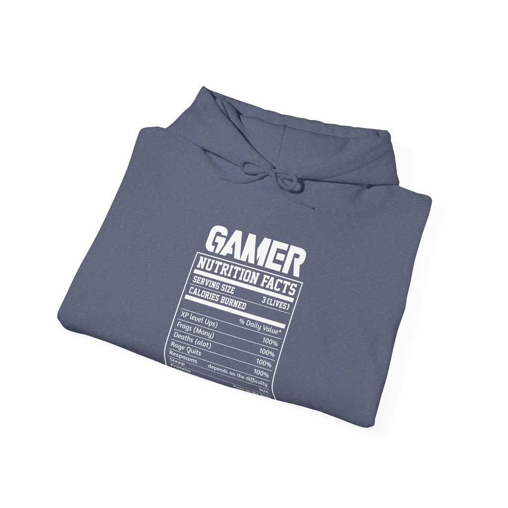 Gamer Nutrition Facts Funny Unisex Heavy Blend Hooded Sweatshirt