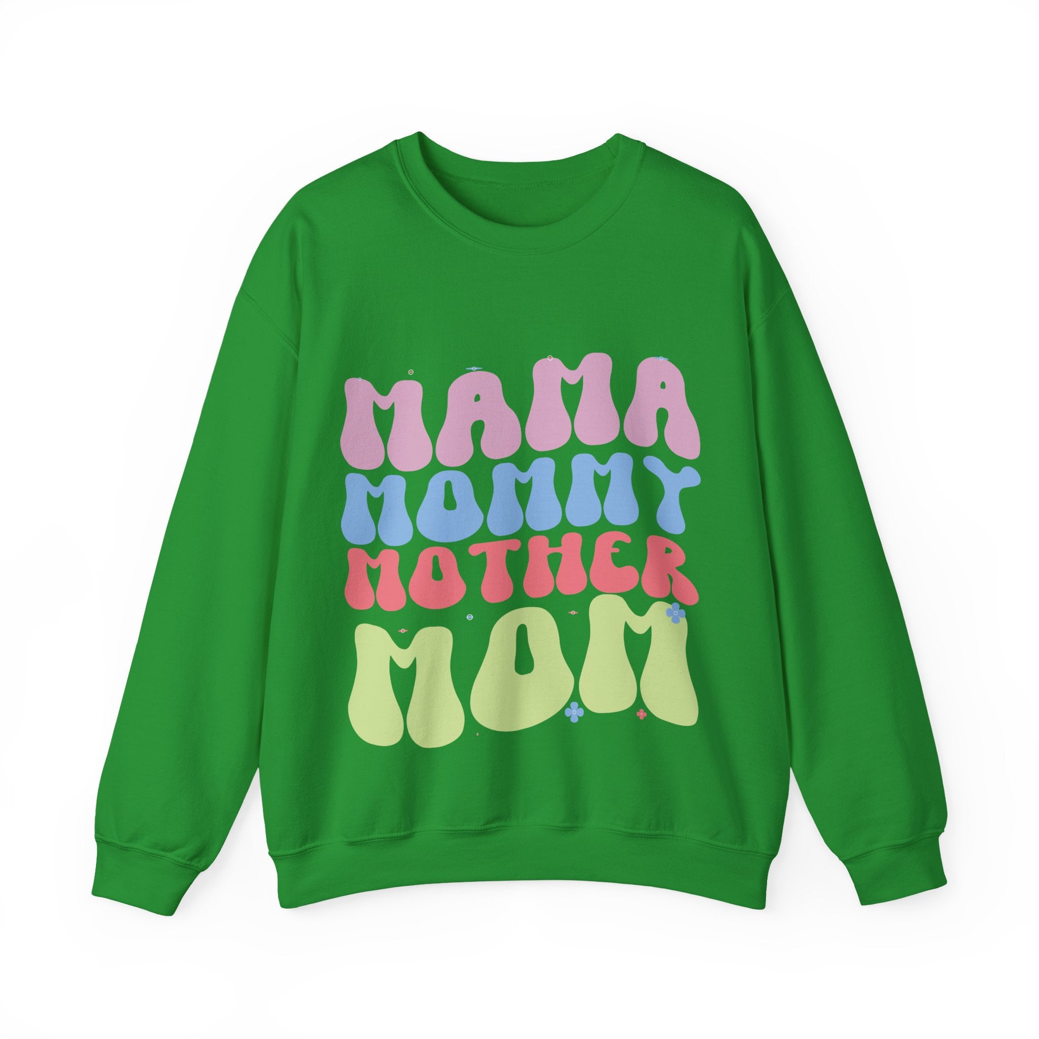 Mama Mommy Unisex Heavy Blend Crewneck Sweatshirt for Ultimate Comfort