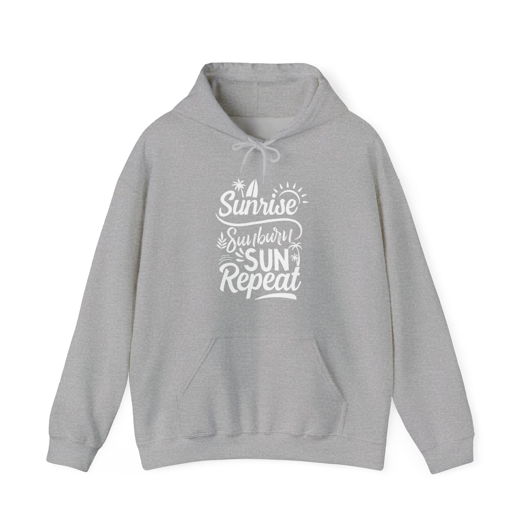 Sunrise Sunburn Sun Repeat Unisex Heavy Blend Hooded Sweatshirt