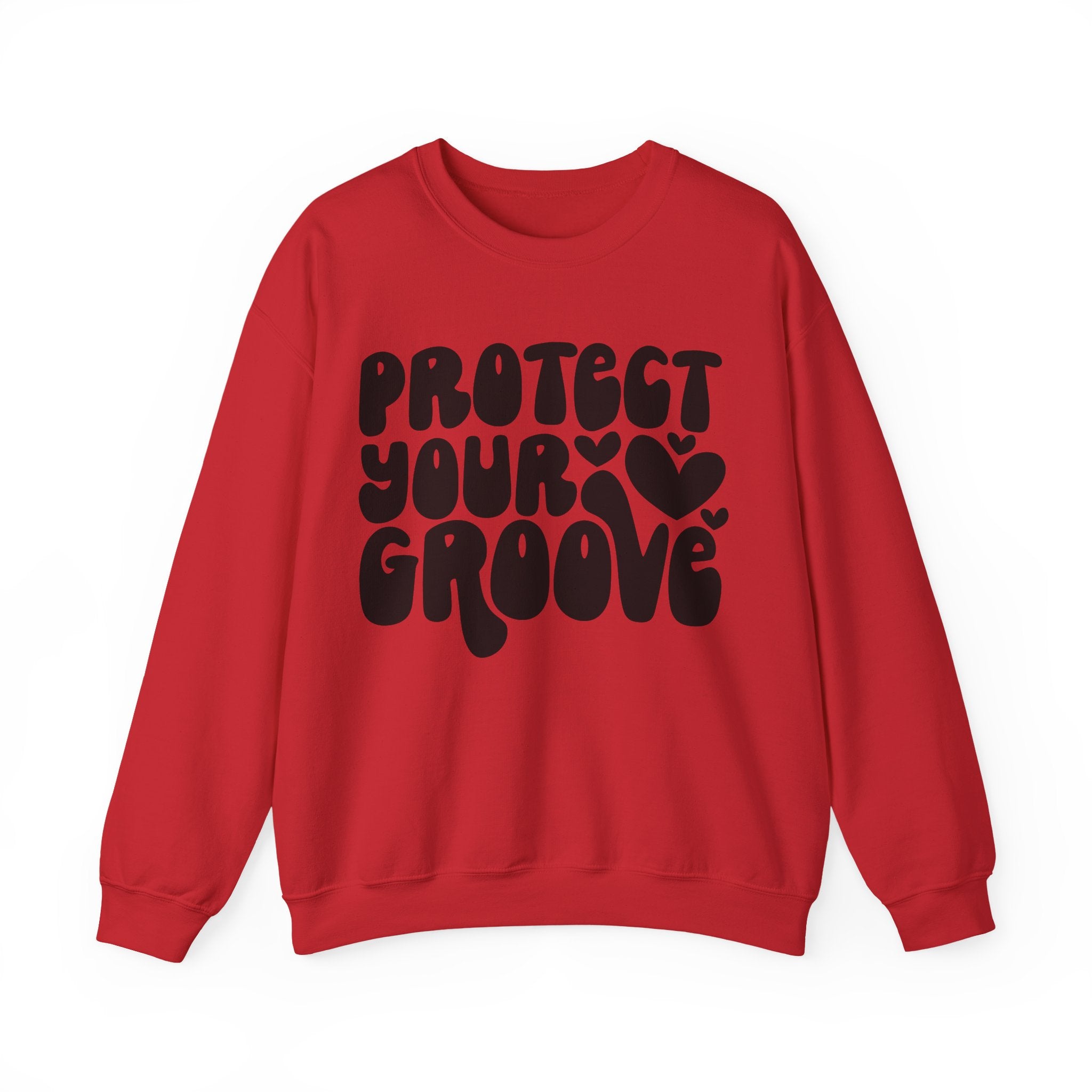 Protect Your Groove Unisex Heavy Blend Crewneck Sweatshirt for Ultimate Comfort