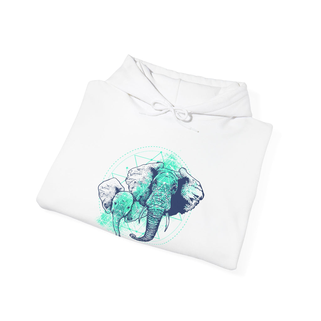 Elephant Unisex Heavy Blend Hooded Sweatshirt for Ultimate Comfort and Warmth