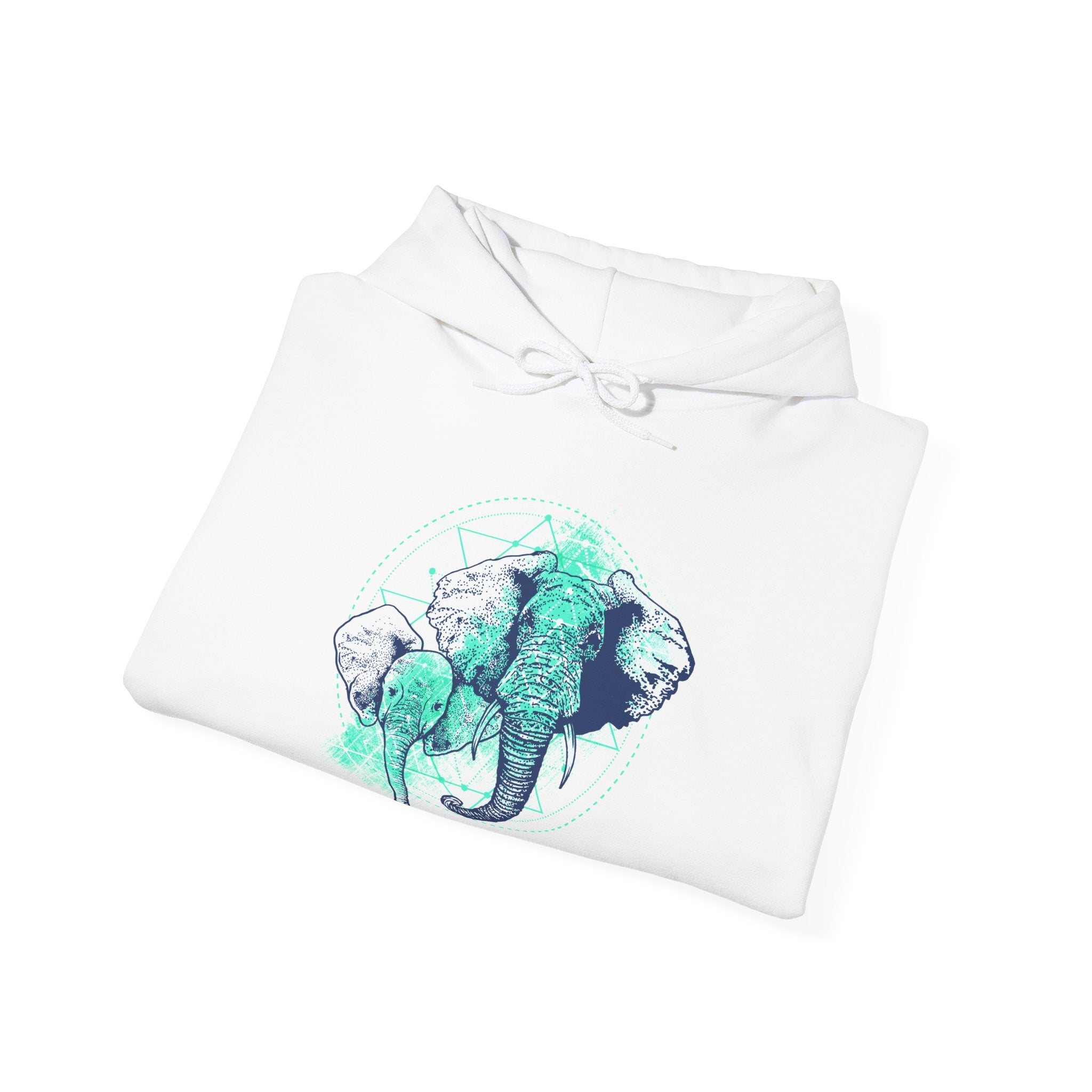 Elephant Unisex Heavy Blend Hooded Sweatshirt for Ultimate Comfort and Warmth