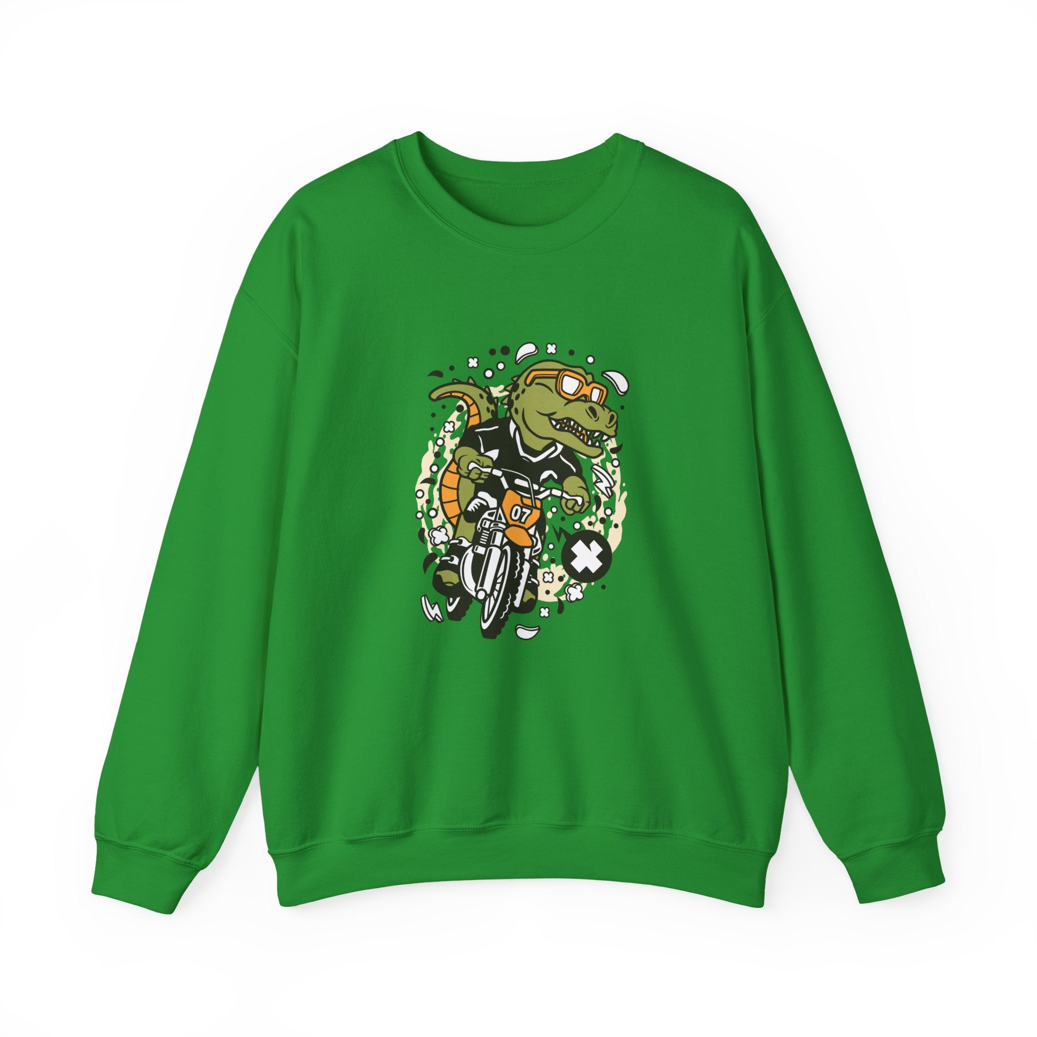 Trex Motocross Rider Unisex Heavy Blend Crewneck Sweatshirt for Ultimate Comfort