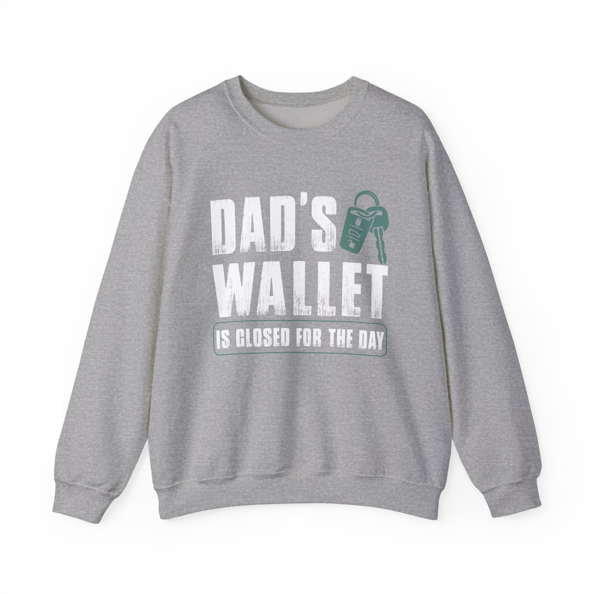 Dads Wallet Is Closed For The Day Unisex Heavy Blend Crewneck Sweatshirt