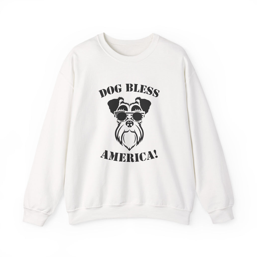 Dog Bless America Unisex Heavy Blend Crewneck Sweatshirt for Ultimate Comfort