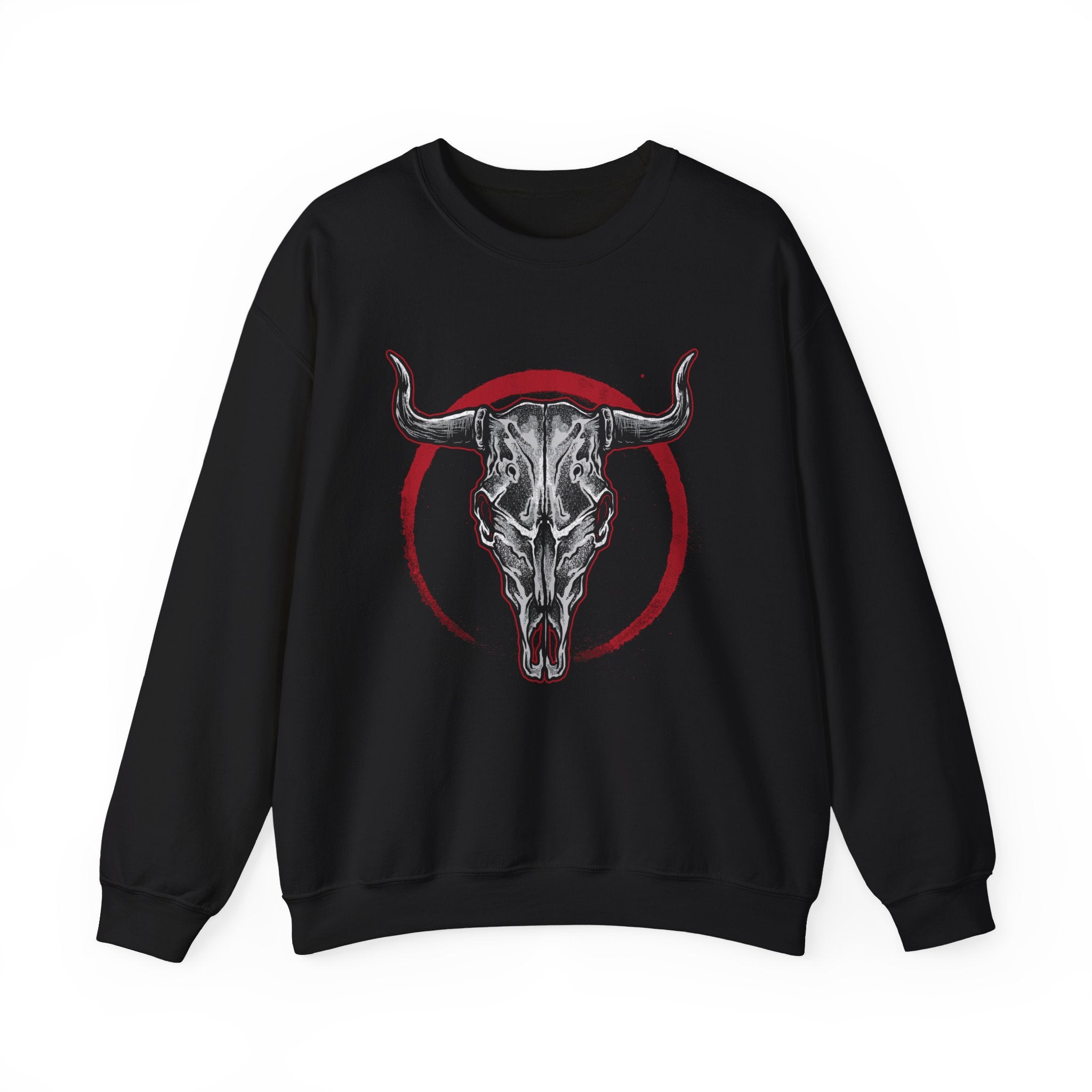 Bull Skull Unisex Heavy Blend Crewneck Sweatshirt for Ultimate Comfort
