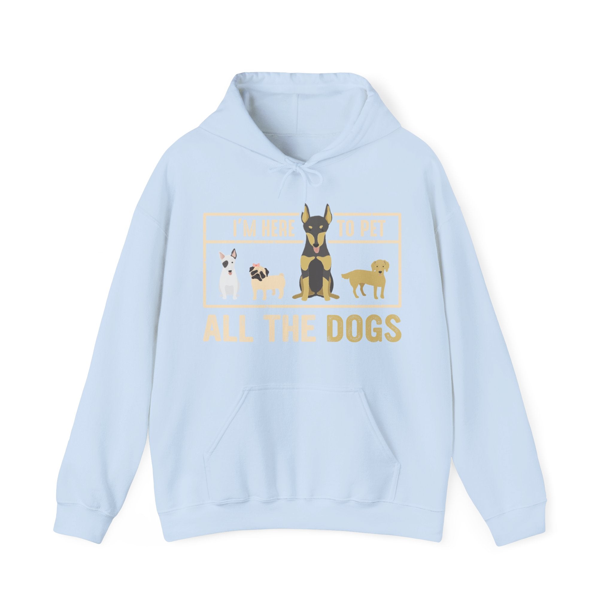 Im Here To Pet All The Dogs Unisex Heavy Blend Hooded Sweatshirt