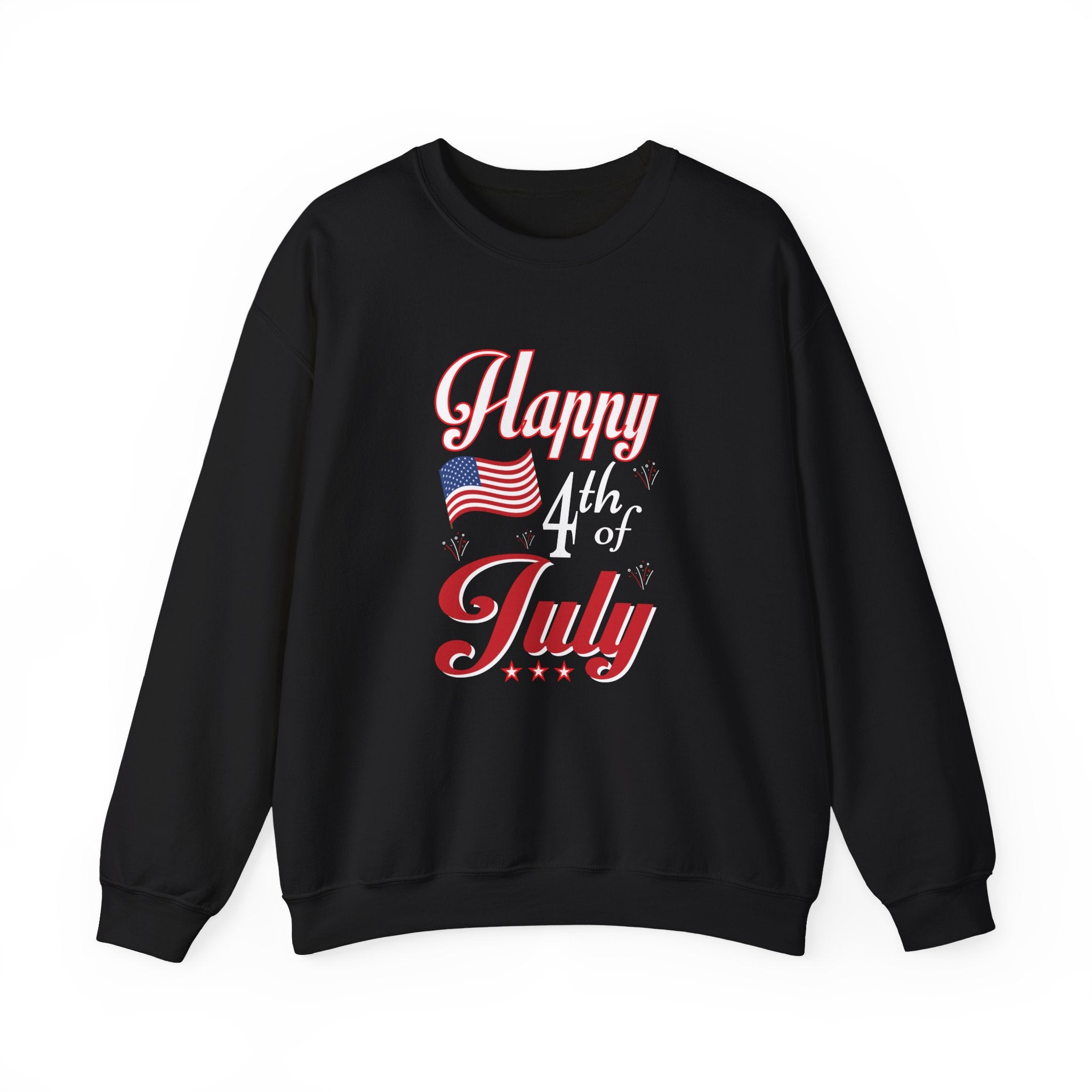 Happy 4th Of July Fireworks Unisex Heavy Blend Crewneck Sweatshirt