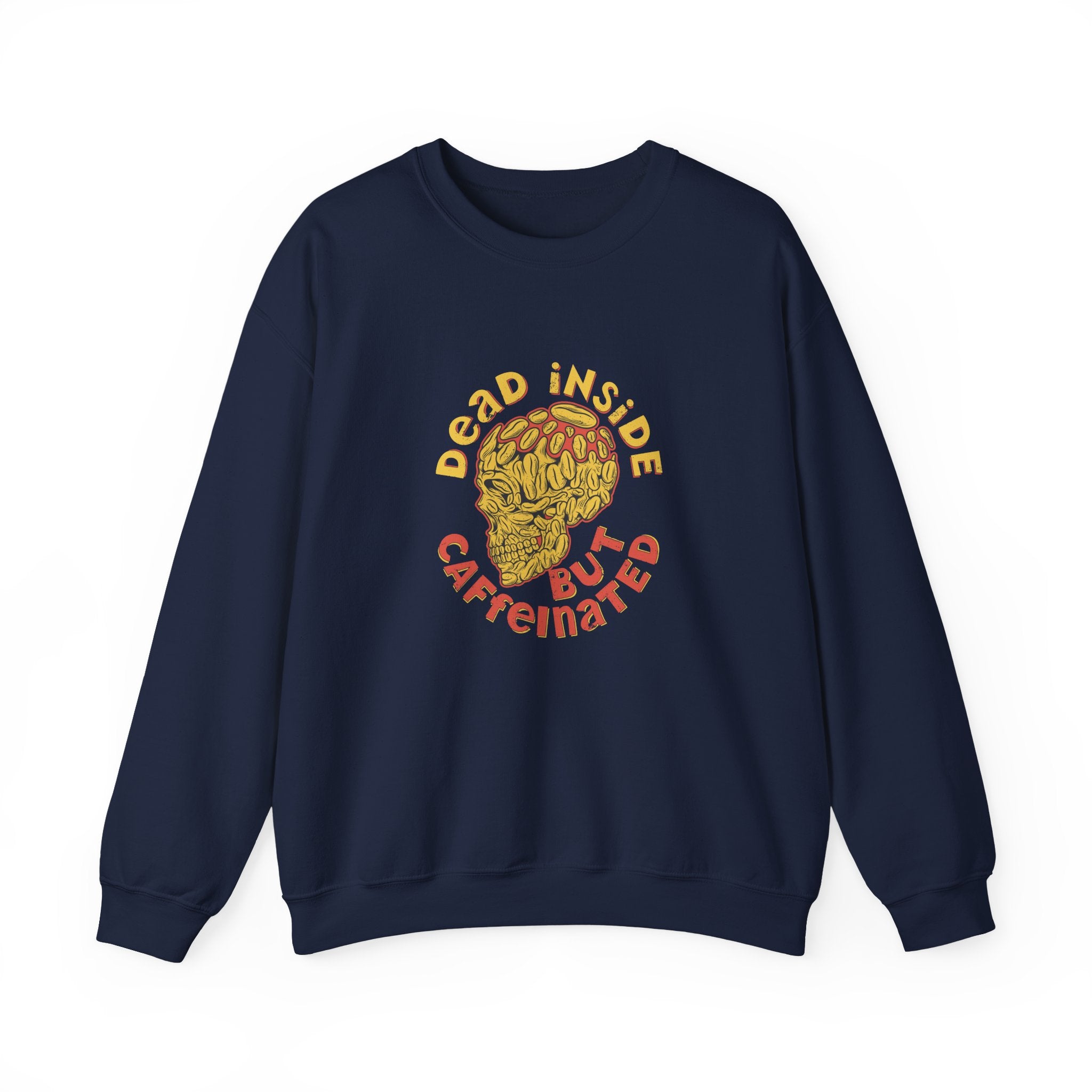 Dead Inside But Caffeinated Unisex Heavy Blend Crewneck Sweatshirt