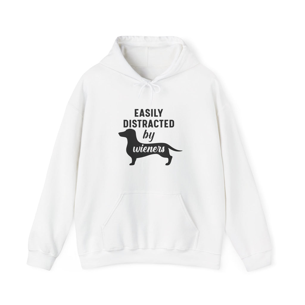 Easily Distracted By Wieners Unisex Heavy Blend Hooded Sweatshirt