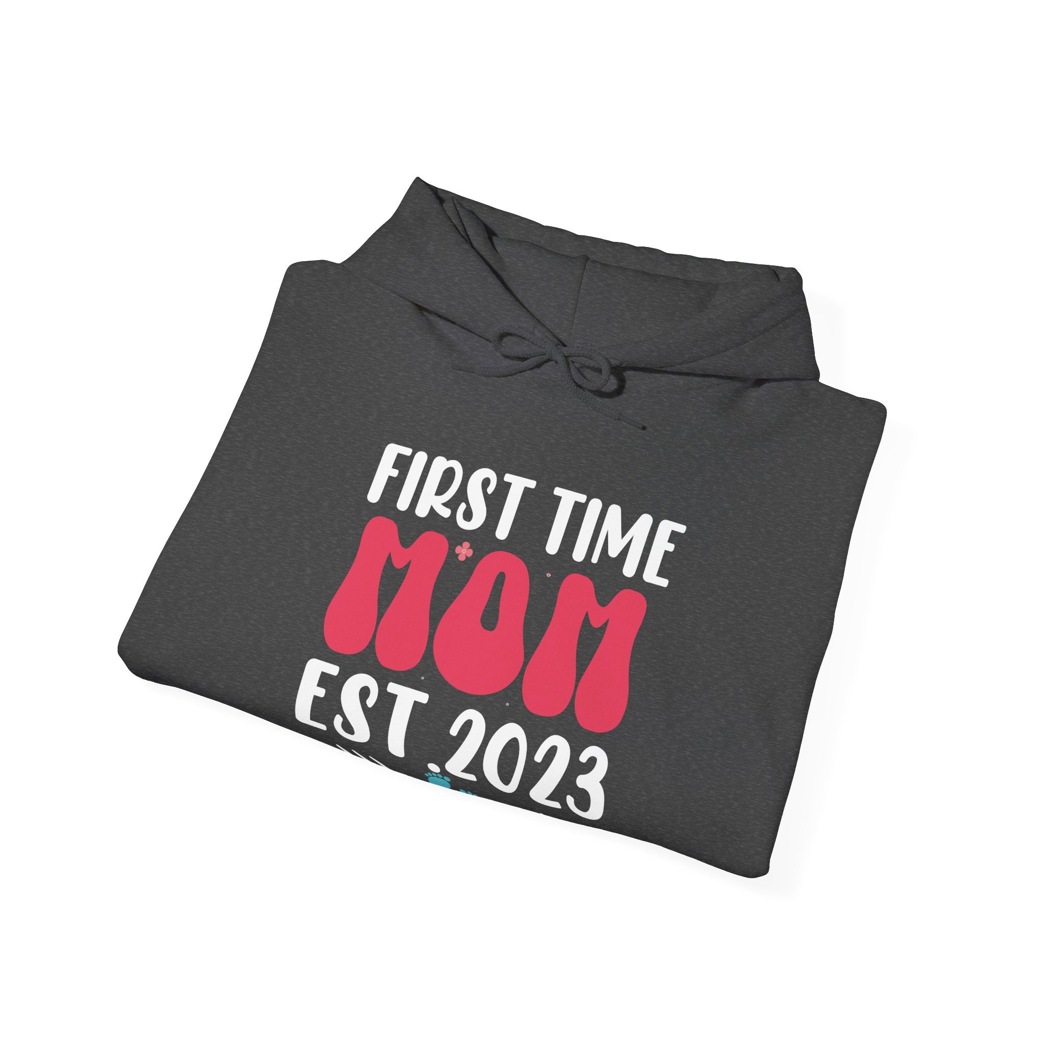 First Time Mom Established 2023 Unisex Heavy Blend Hooded Sweatshirt