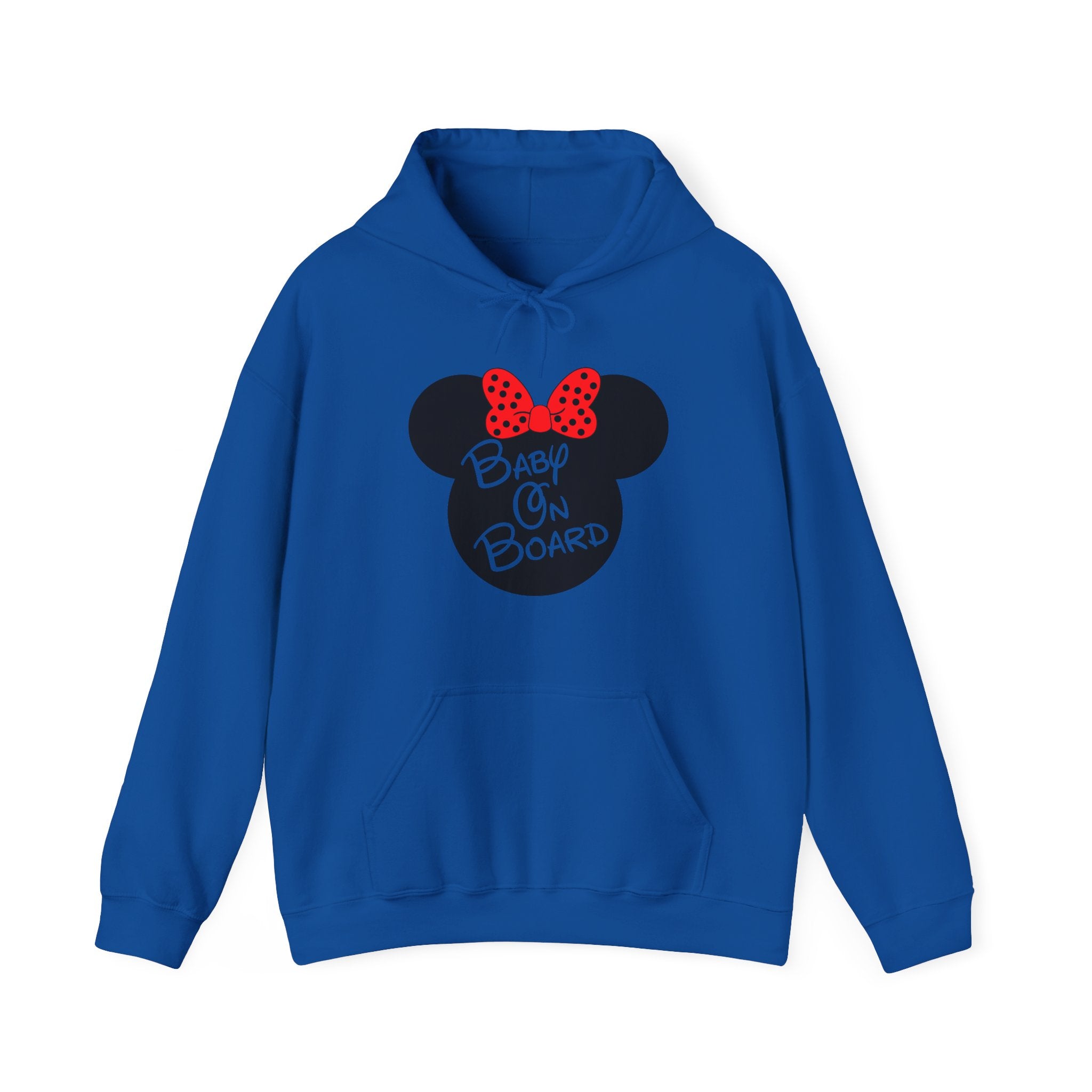 Baby On Board Mouse Ears Unisex Heavy Blend Hooded Sweatshirt