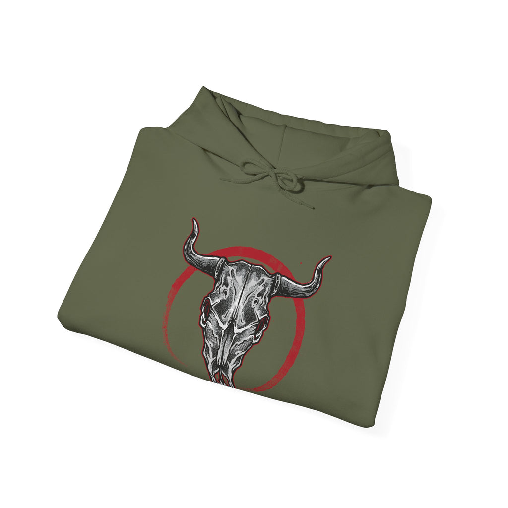 Bull Skull Unisex Heavy Blend Hooded Sweatshirt for Ultimate Comfort and Style