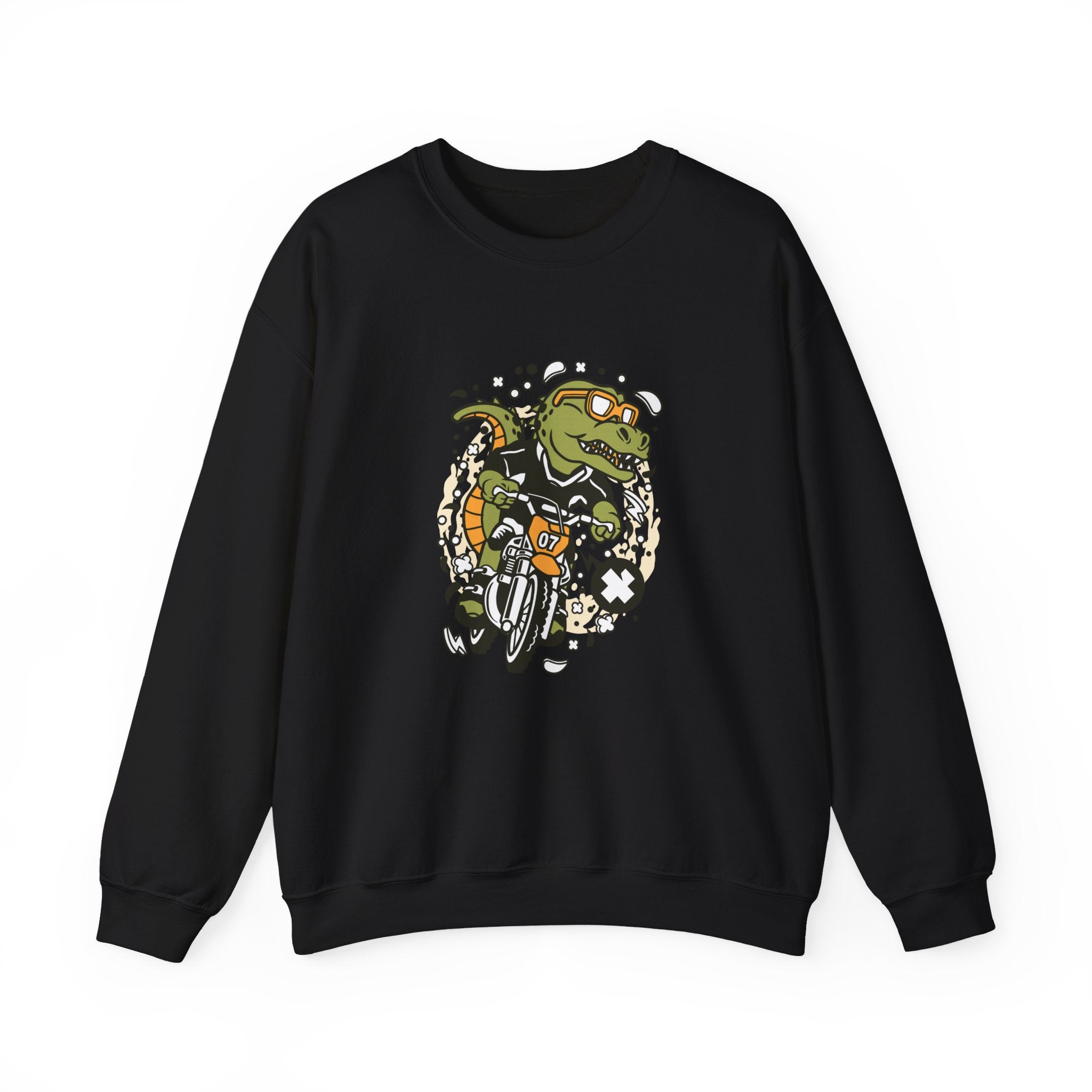 Trex Motocross Rider Unisex Heavy Blend Crewneck Sweatshirt for Ultimate Comfort