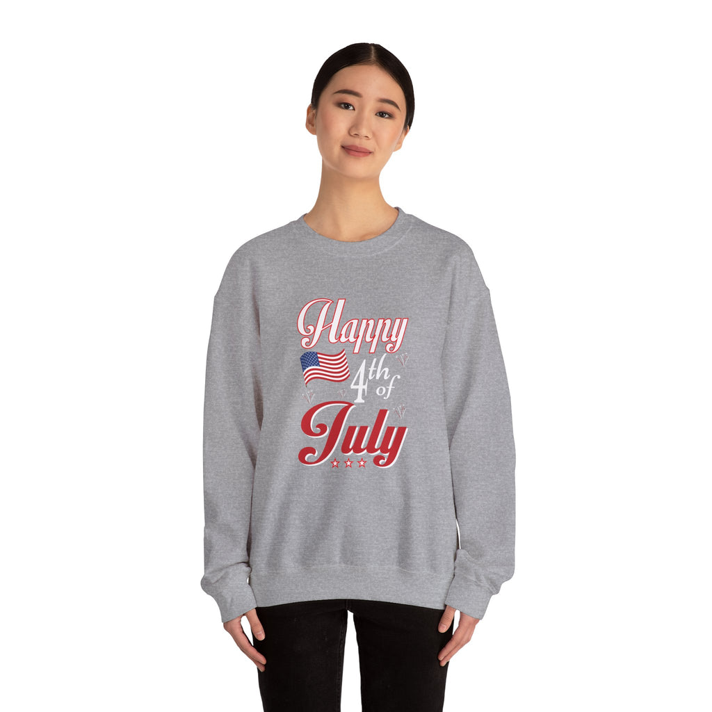 Happy 4th Of July Fireworks Unisex Heavy Blend Crewneck Sweatshirt