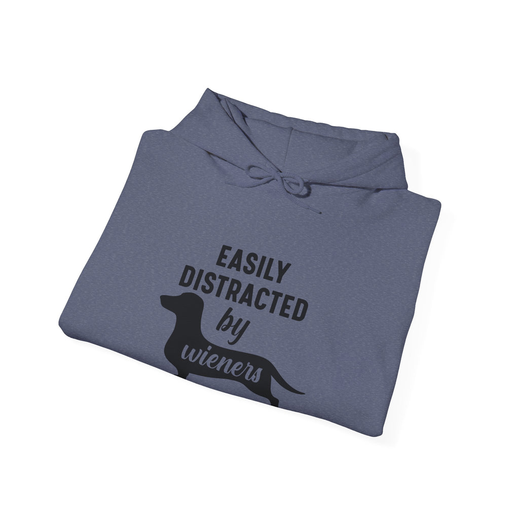 Easily Distracted By Wieners Unisex Heavy Blend Hooded Sweatshirt