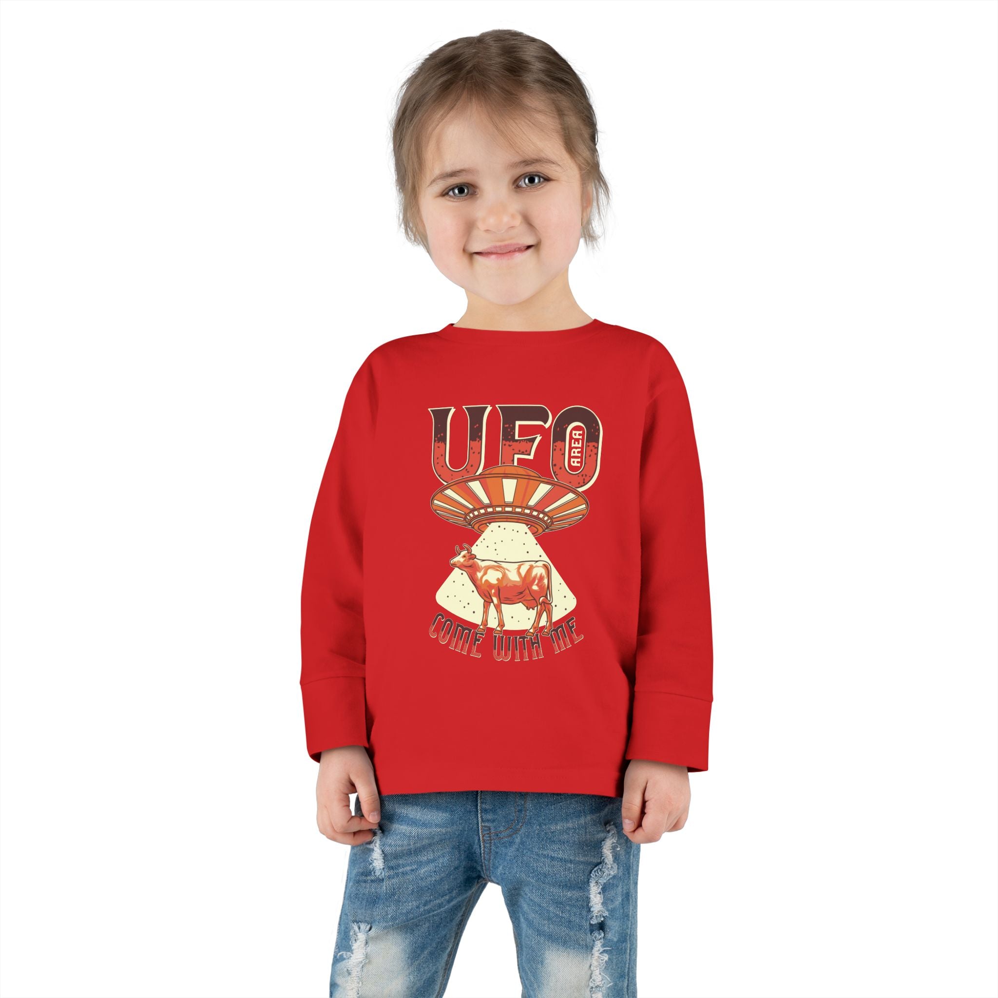 Custom Toddler Long Sleeve Tee 100 Percent Combed Ringspun Cotton