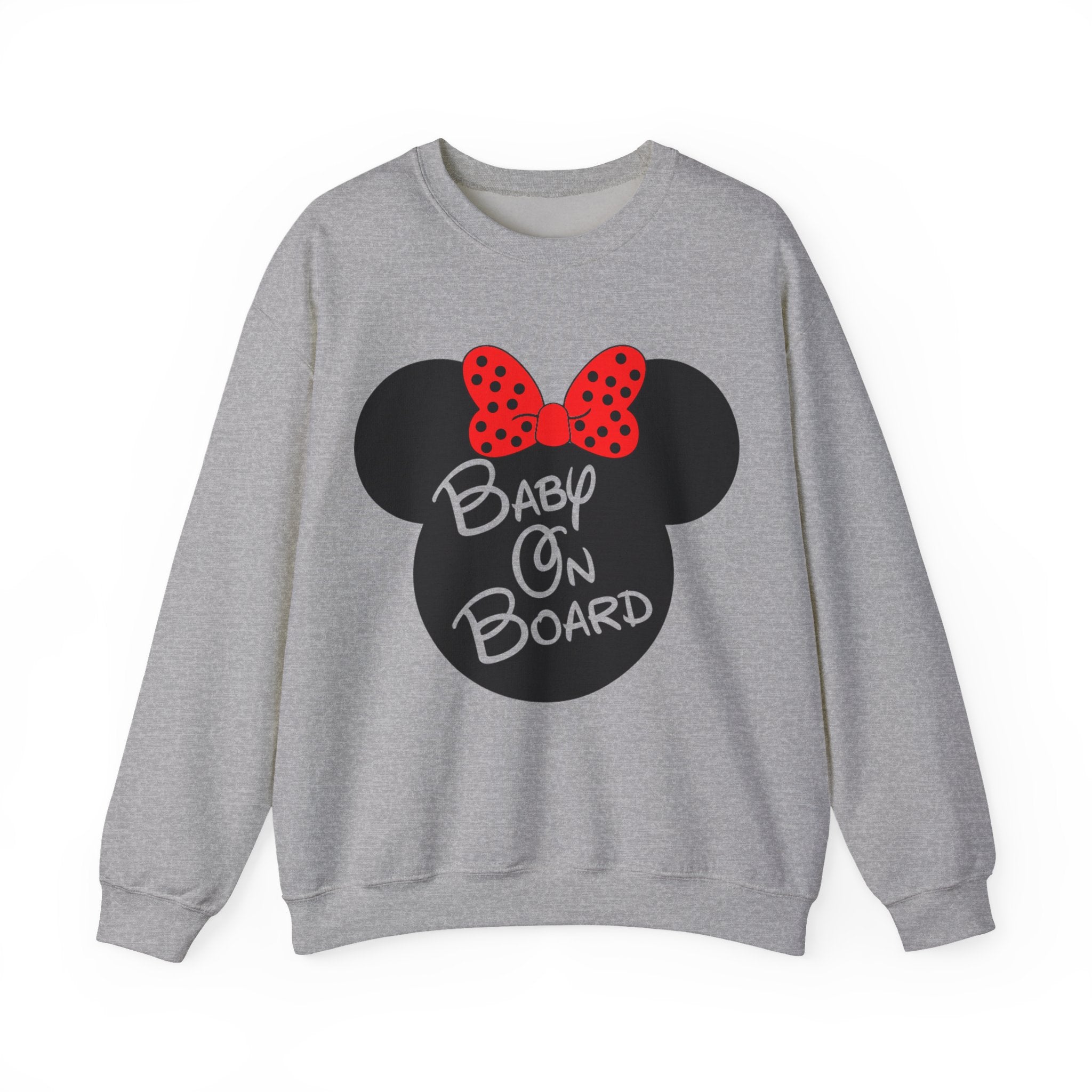 Baby On Board Mouse Ears Unisex Heavy Blend Crewneck Sweatshirt