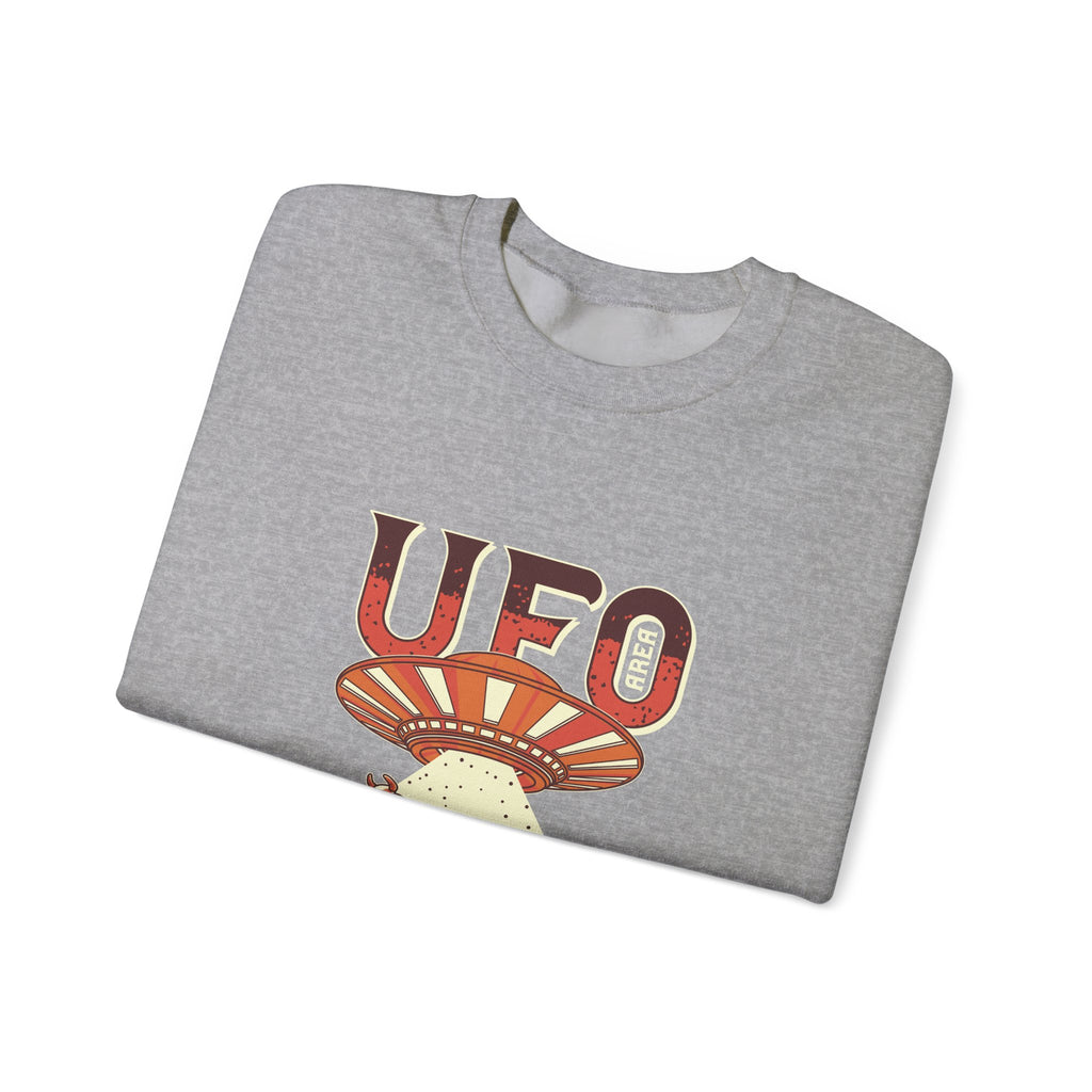 UFO Come With Me Cow Unisex Heavy Blend Crewneck Sweatshirt for Comfort and Style