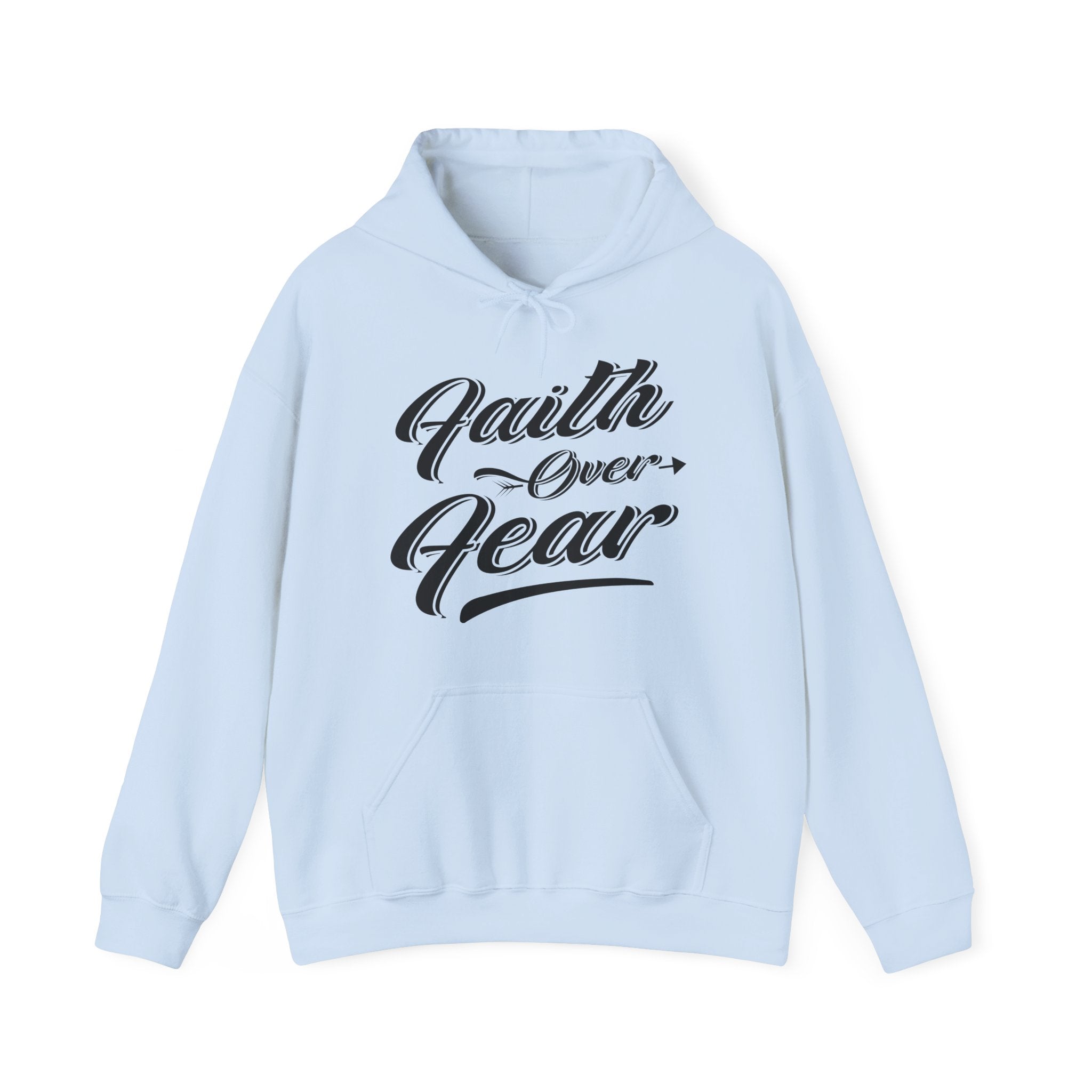 Faith Over Fear Unisex Heavy Blend Hooded Sweatshirt for Ultimate Comfort and Style