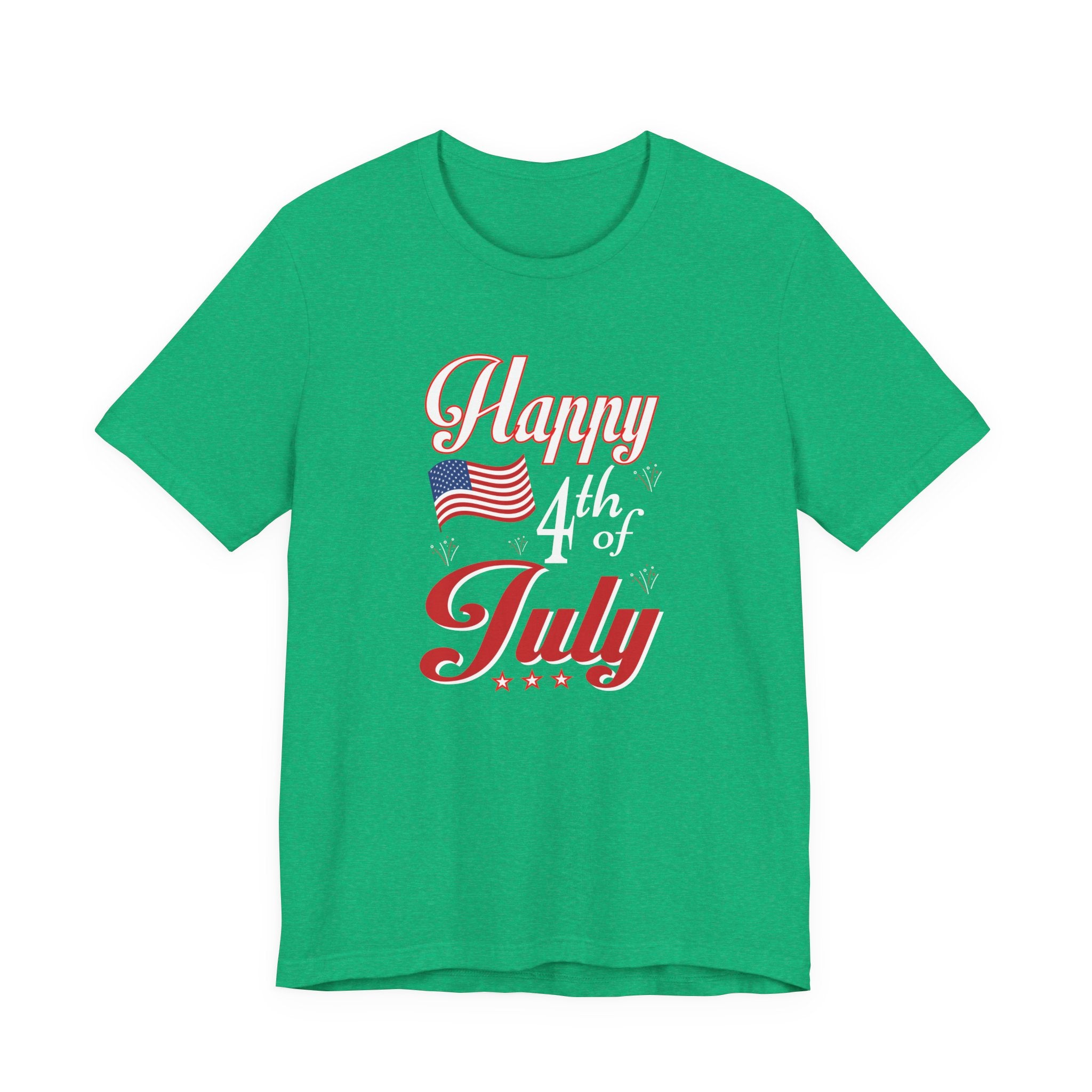 Happy 4th Of July Fireworks Unisex Short Sleeve Tee