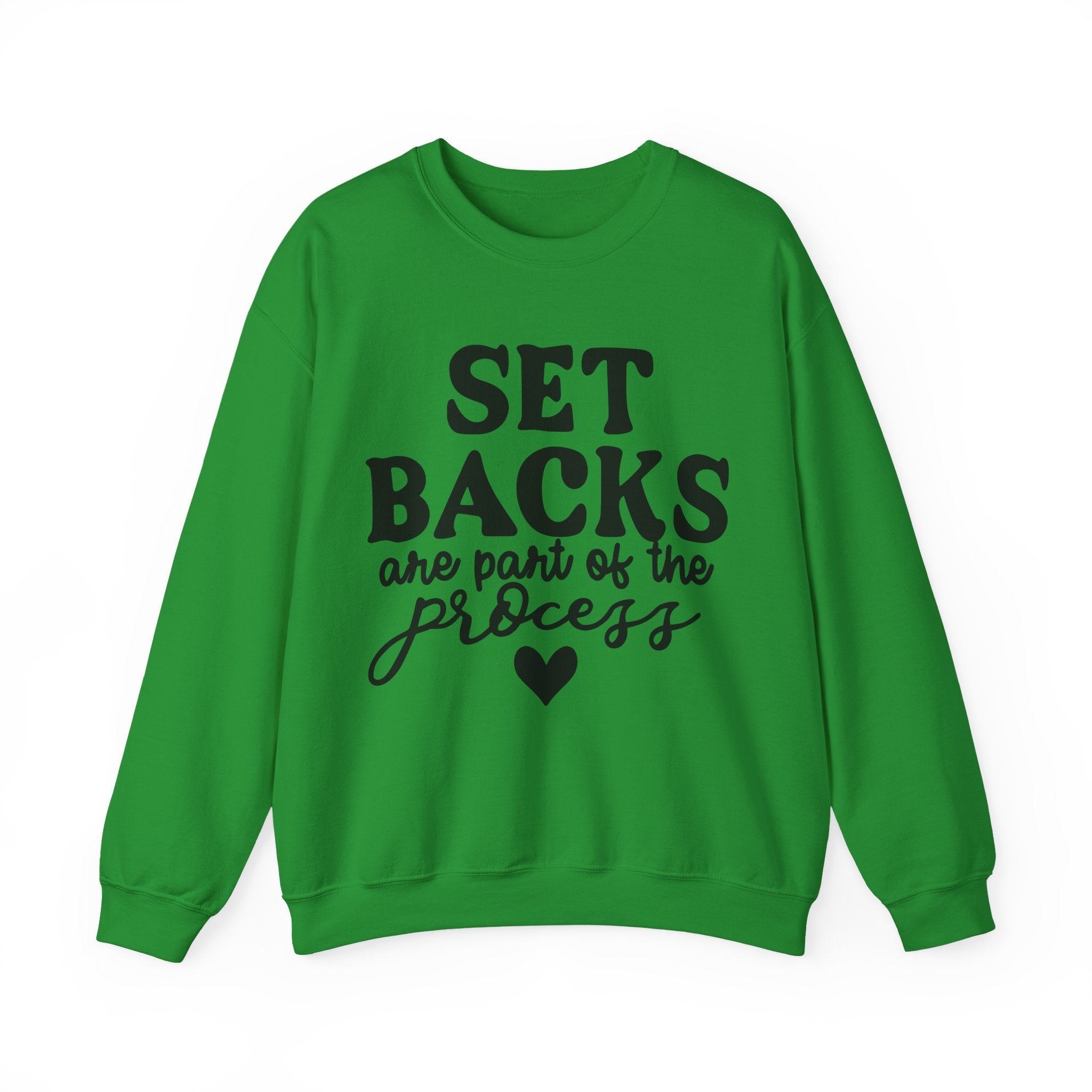 Set Backs Are Part Of The Process Unisex Heavy Blend Crewneck Sweatshirt