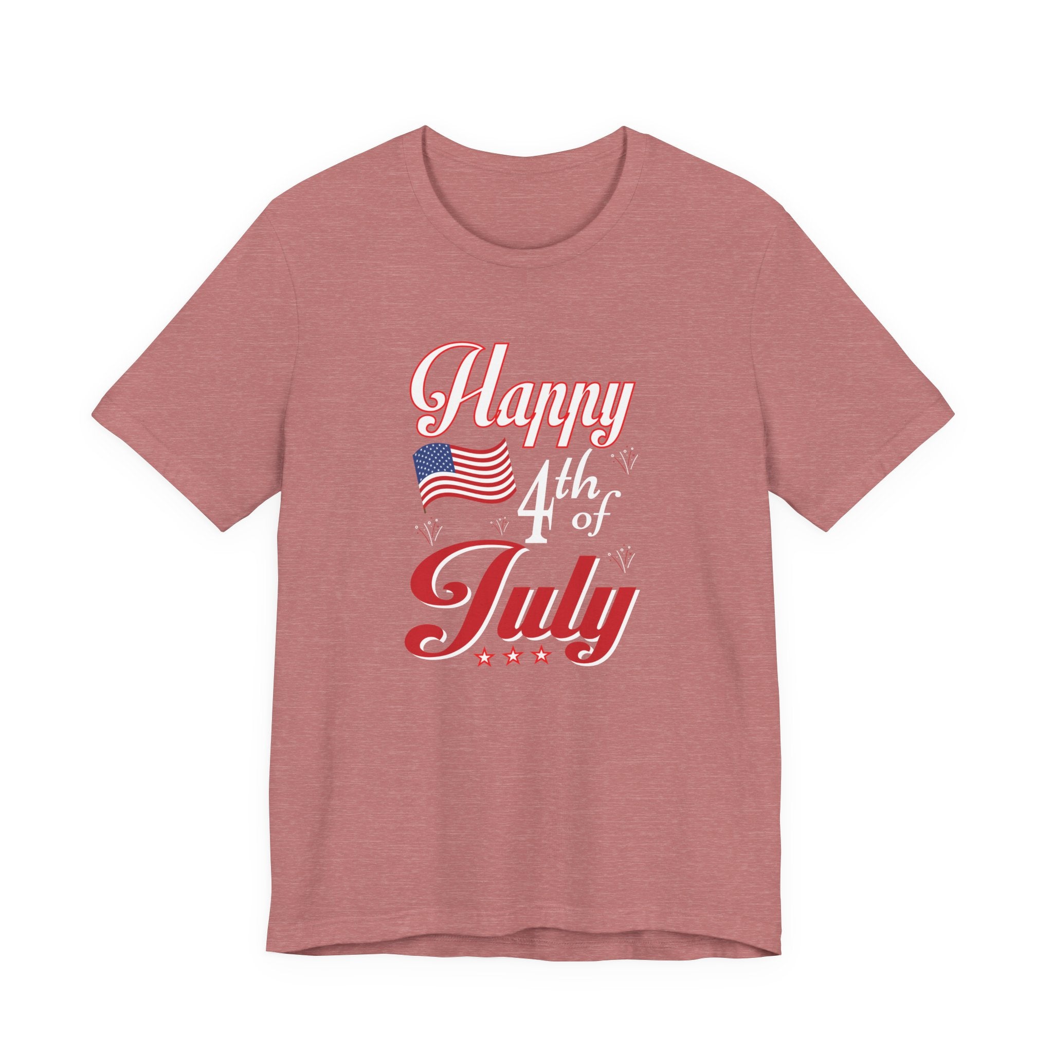 Happy 4th Of July Fireworks Unisex Short Sleeve Tee