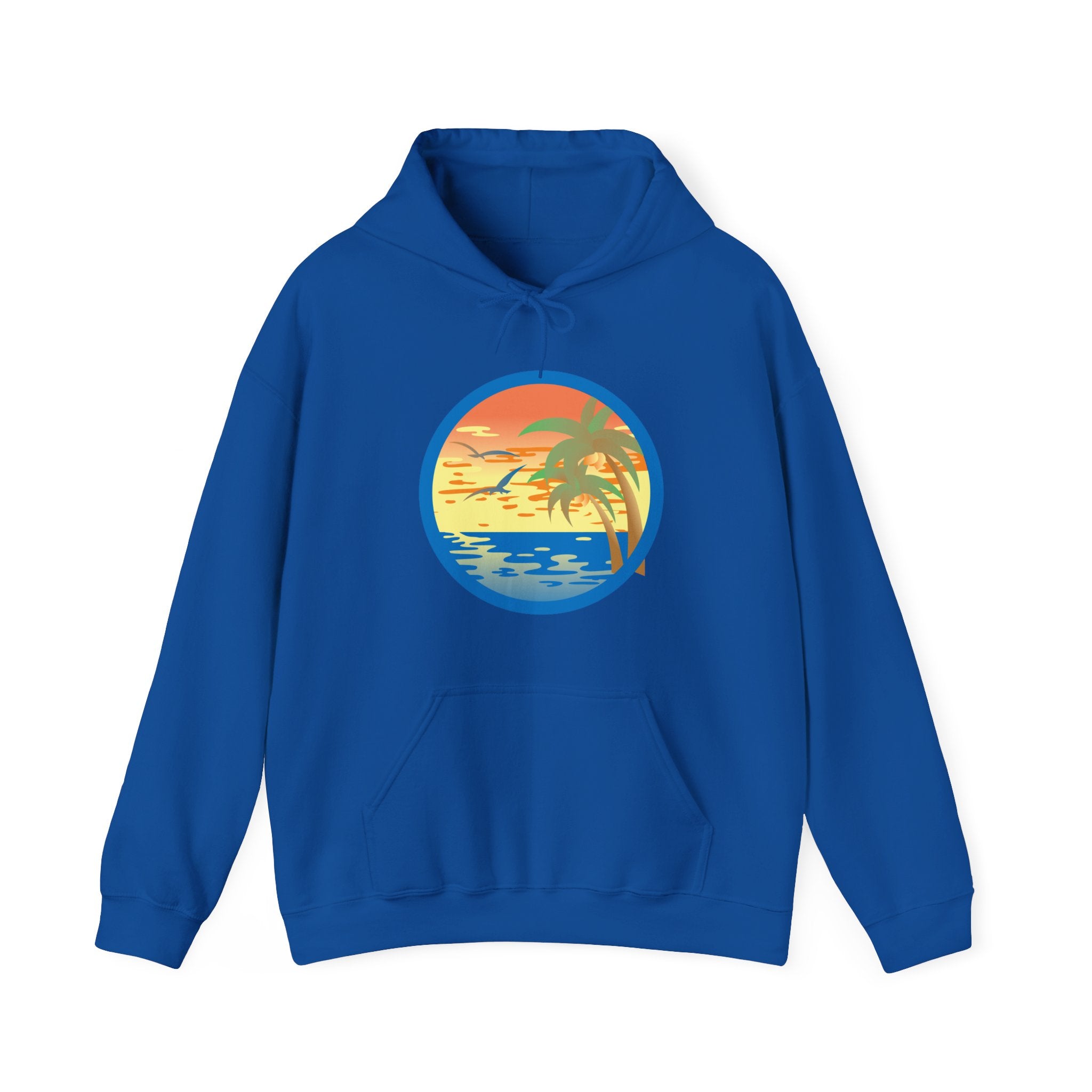 Colored Sunset Beach Unisex Heavy Blend Hooded Sweatshirt