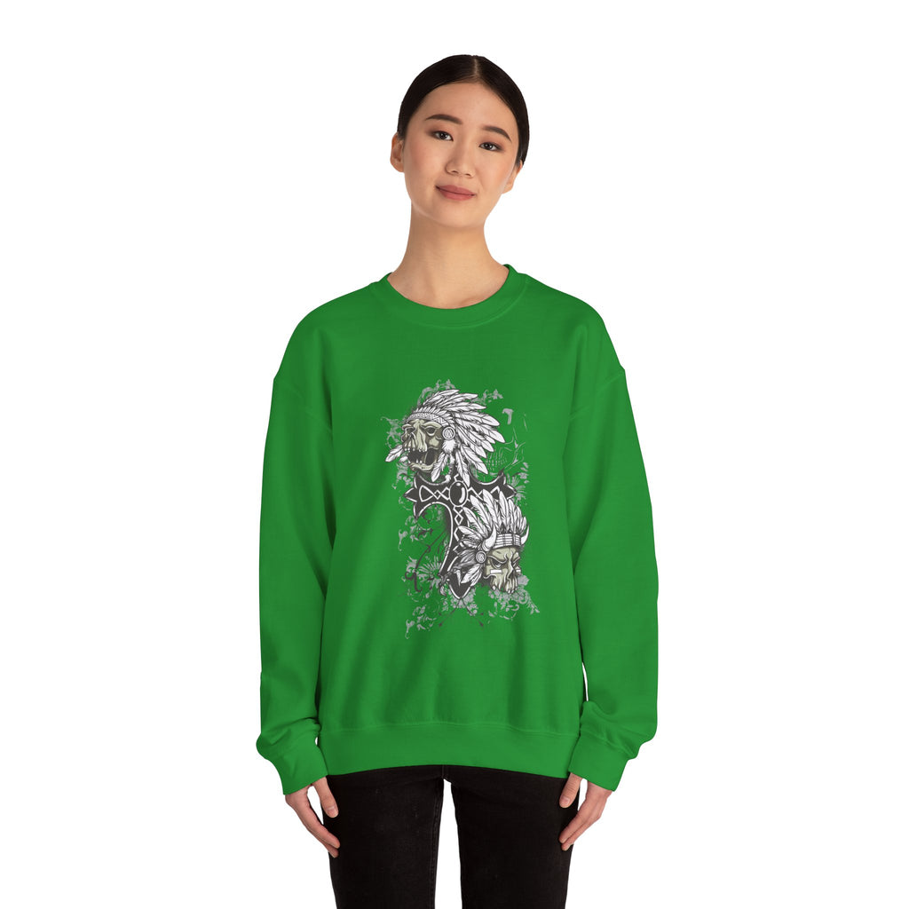 Artsy Indian Skills Unisex Heavy Blend Crewneck Sweatshirt for Ultimate Comfort