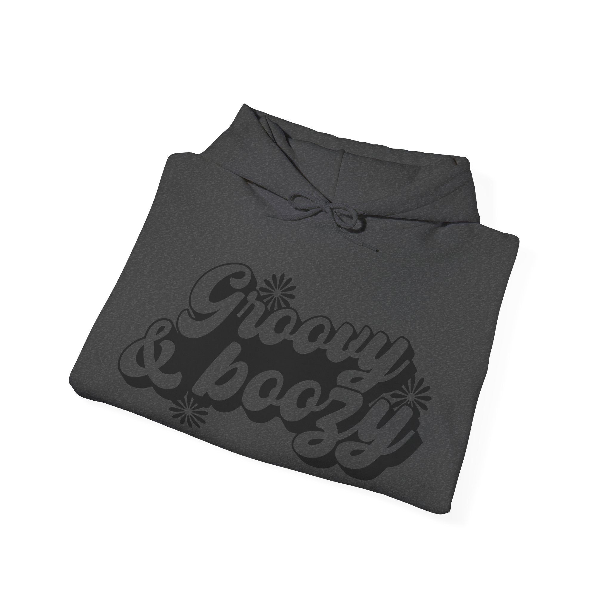 Groovy And Boozy Flowers Unisex Heavy Blend Hooded Sweatshirt