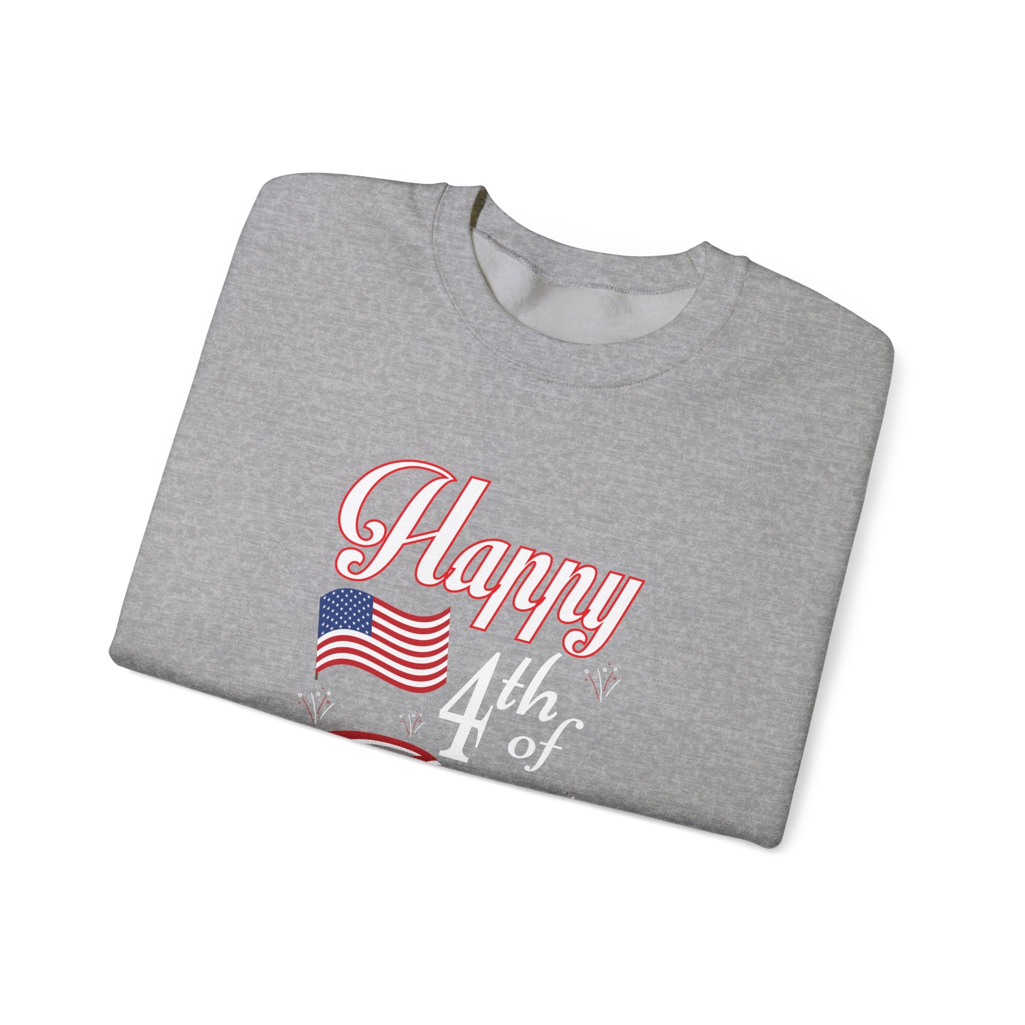 Happy 4th Of July Fireworks Unisex Heavy Blend Crewneck Sweatshirt