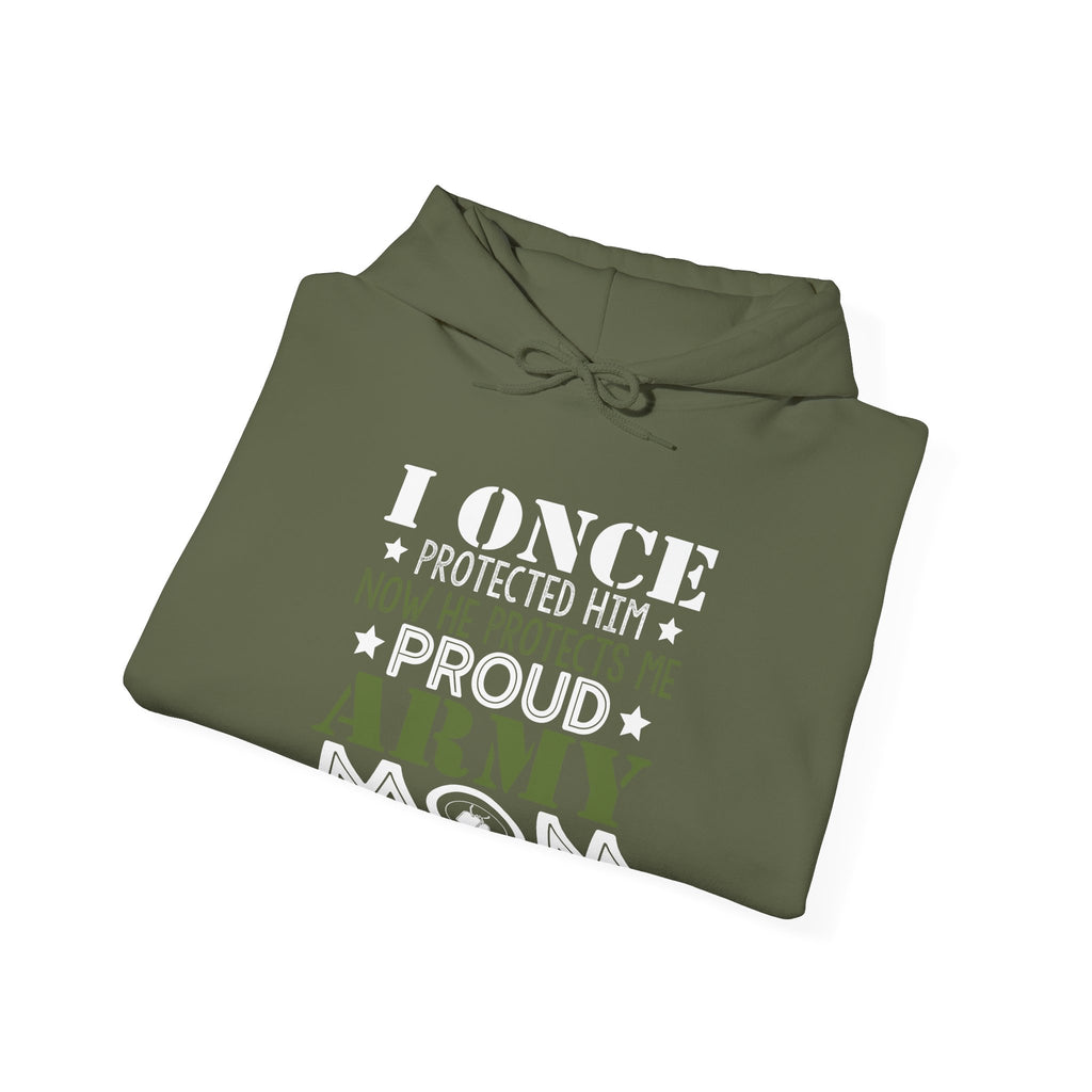 Proud Army Mom Unisex Heavy Blend Hooded Sweatshirt for Ultimate Comfort