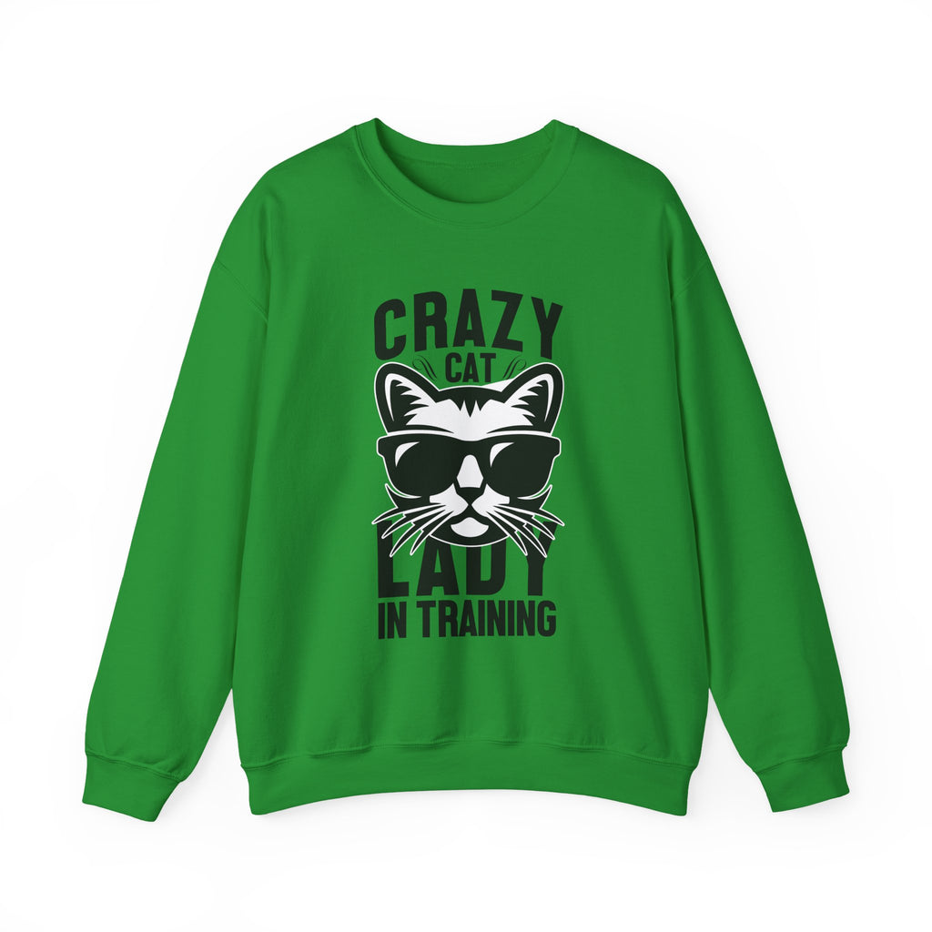 Crazy Car Lady In Training Unisex Heavy Blend Crewneck Sweatshirt