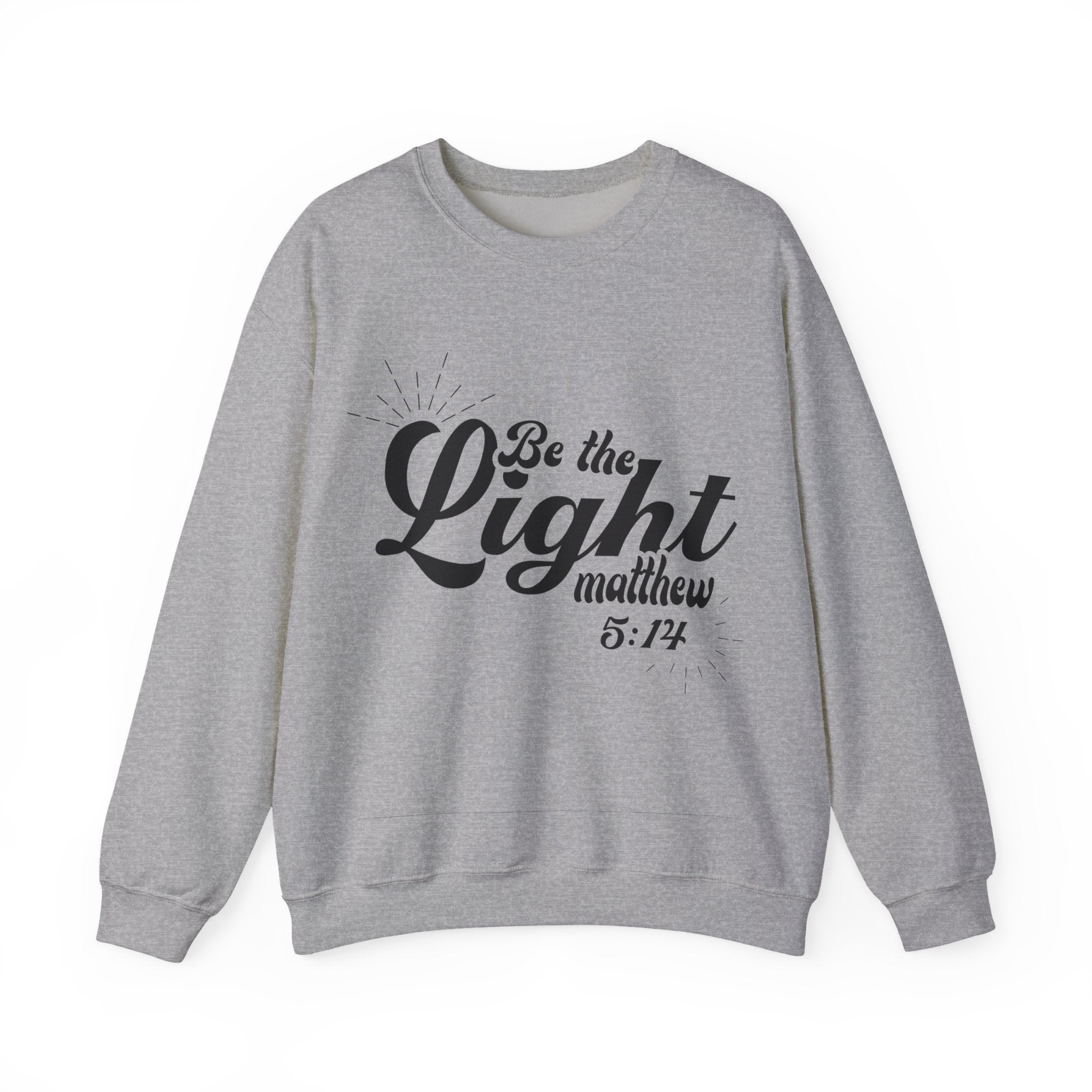 Be The Light Mathew 5 14 Unisex Heavy Blend Crewneck Sweatshirt