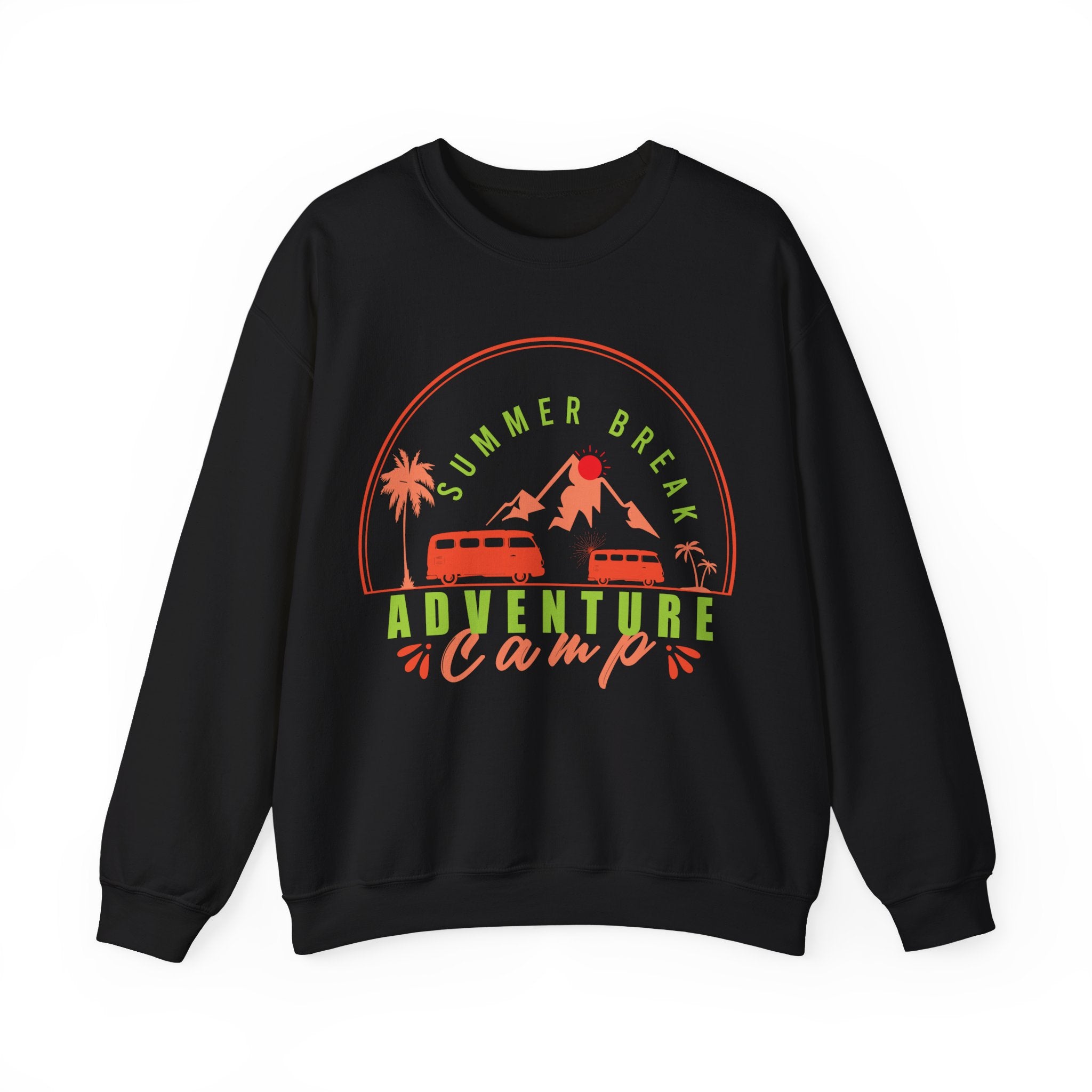 Summer Break Adventure Camp Unisex Heavy Blend Crewneck Sweatshirt