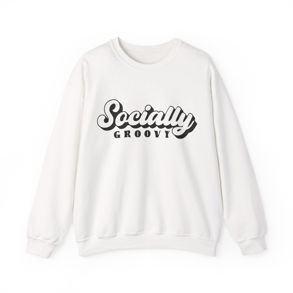 Socially Groovy Unisex Heavy Blend Crewneck Sweatshirt for Ultimate Comfort