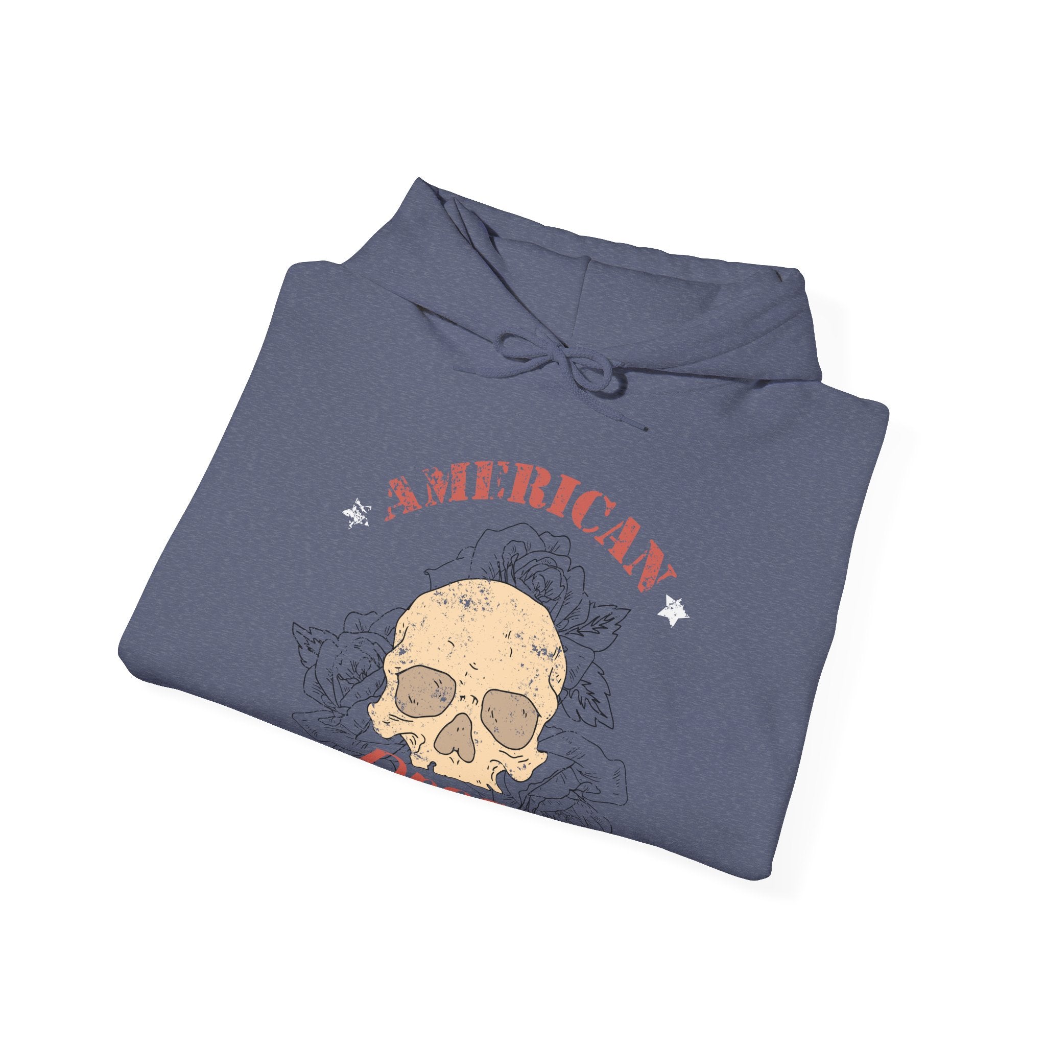 American Dream Skull Unisex Heavy Blend Hooded Sweatshirt for Ultimate Comfort