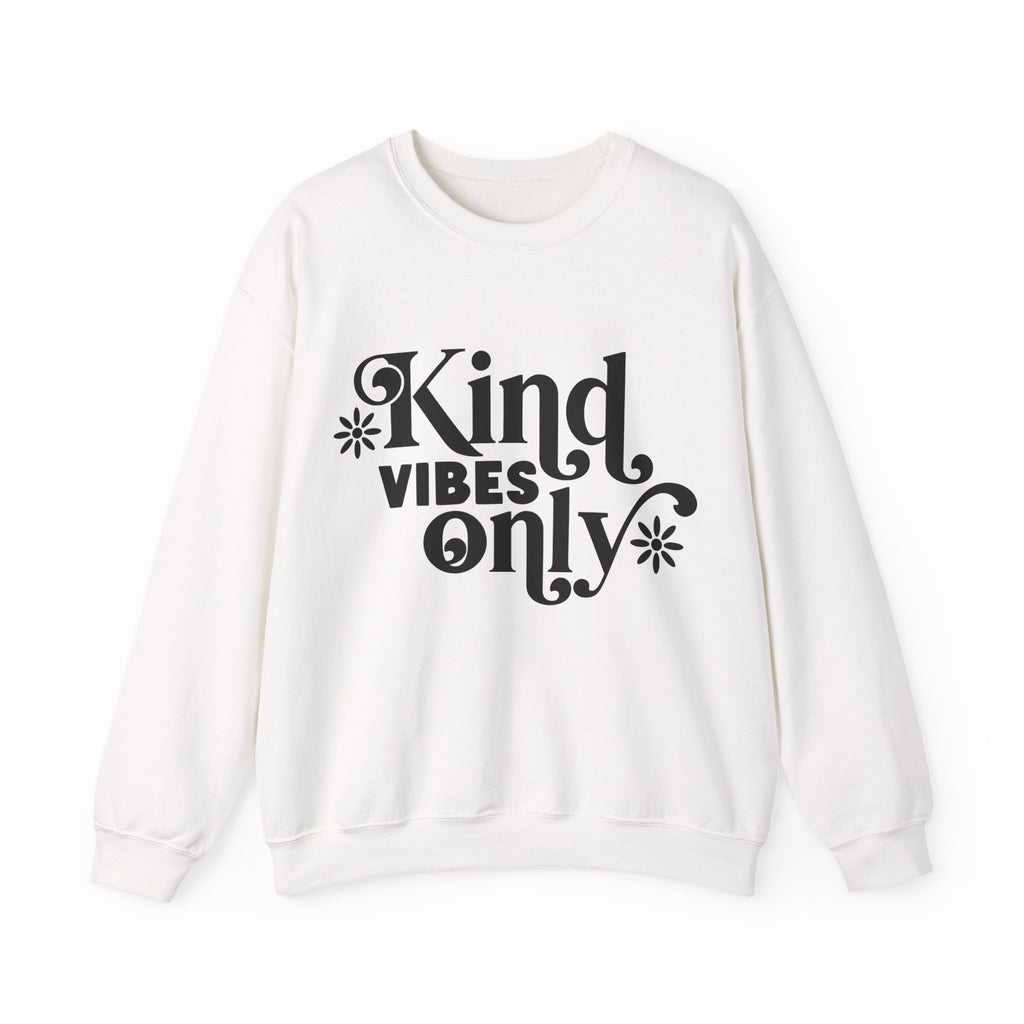 Kind Vibes Only Unisex Heavy Blend Crewneck Sweatshirt for Ultimate Comfort