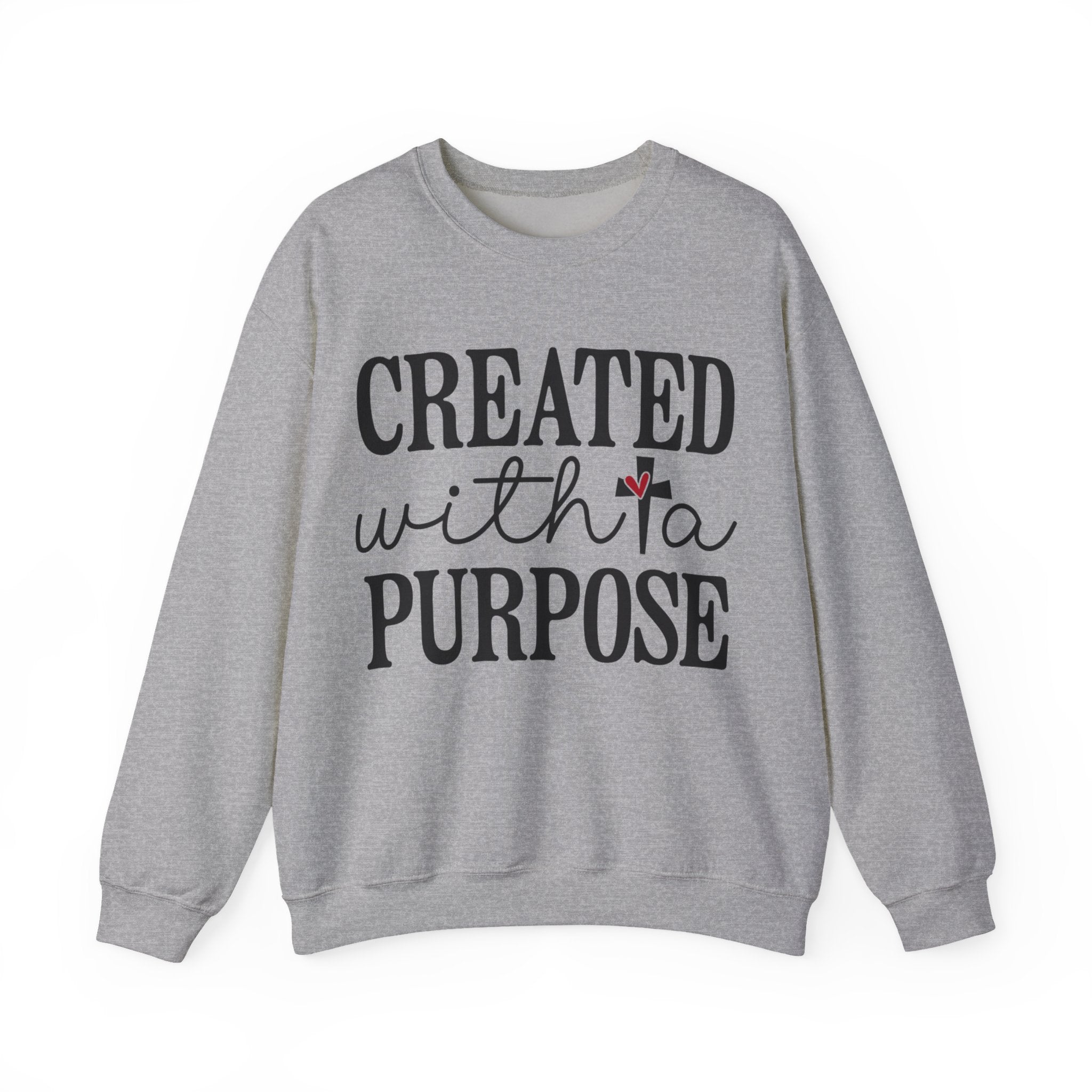 Created With A Purpose Unisex Heavy Blend Crewneck Sweatshirt for Ultimate Comfort