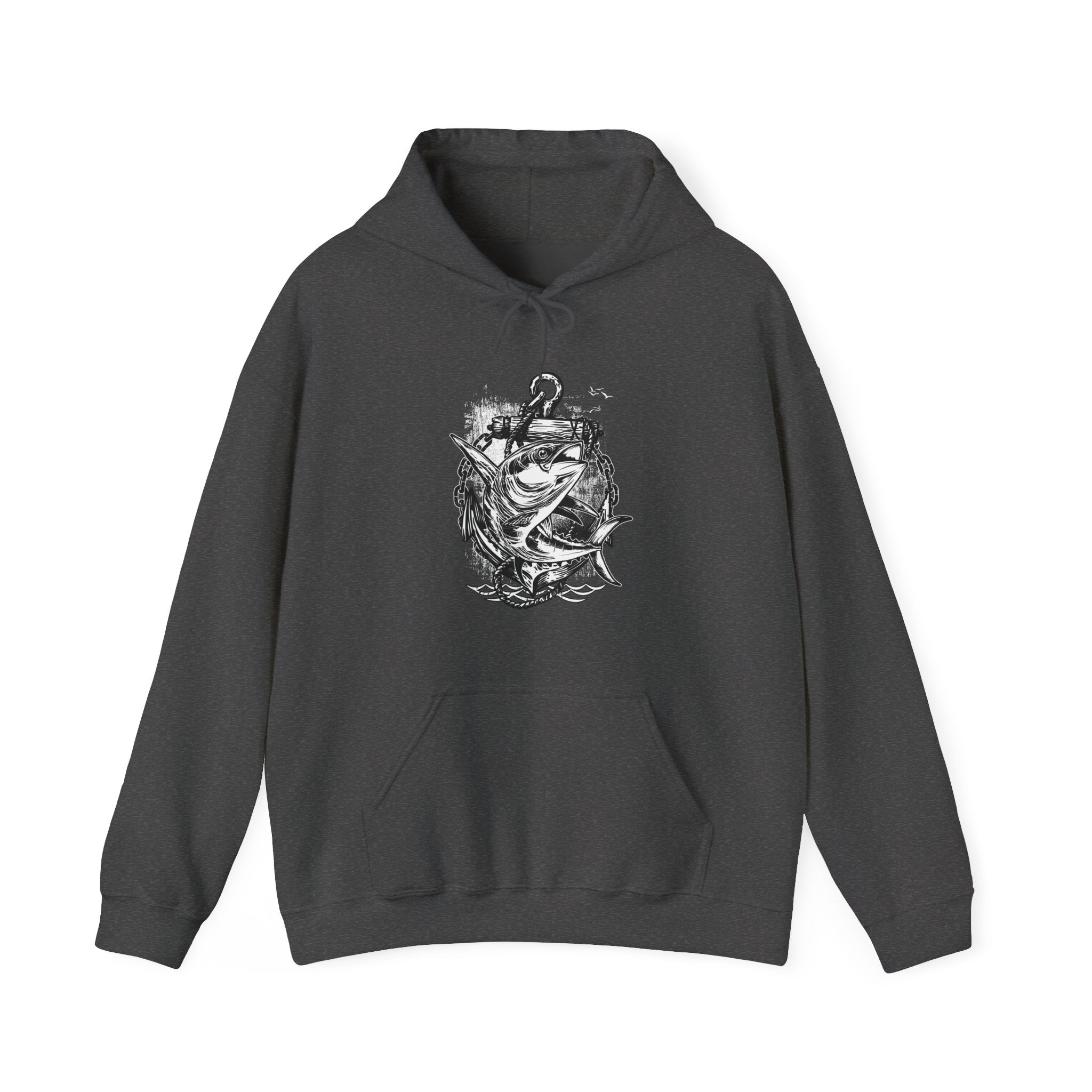 Fish And Anchor Unisex Heavy Blend Hooded Sweatshirt For Ultimate Comfort