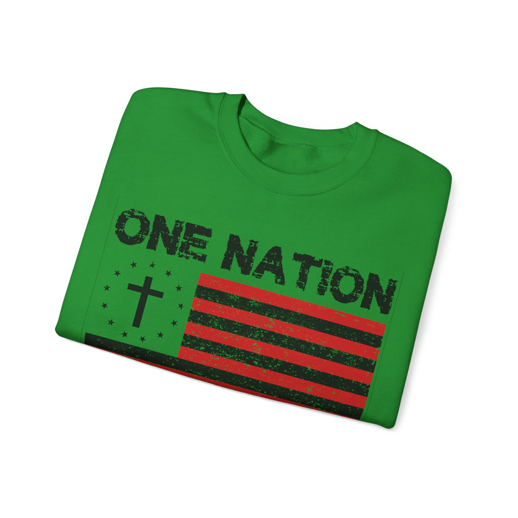 One Nation Under God Unisex Heavy Blend Crewneck Sweatshirt for Ultimate Comfort