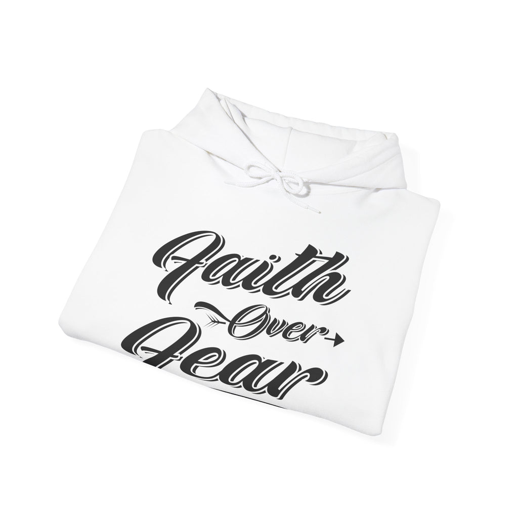 Faith Over Fear Unisex Heavy Blend Hooded Sweatshirt for Ultimate Comfort and Style