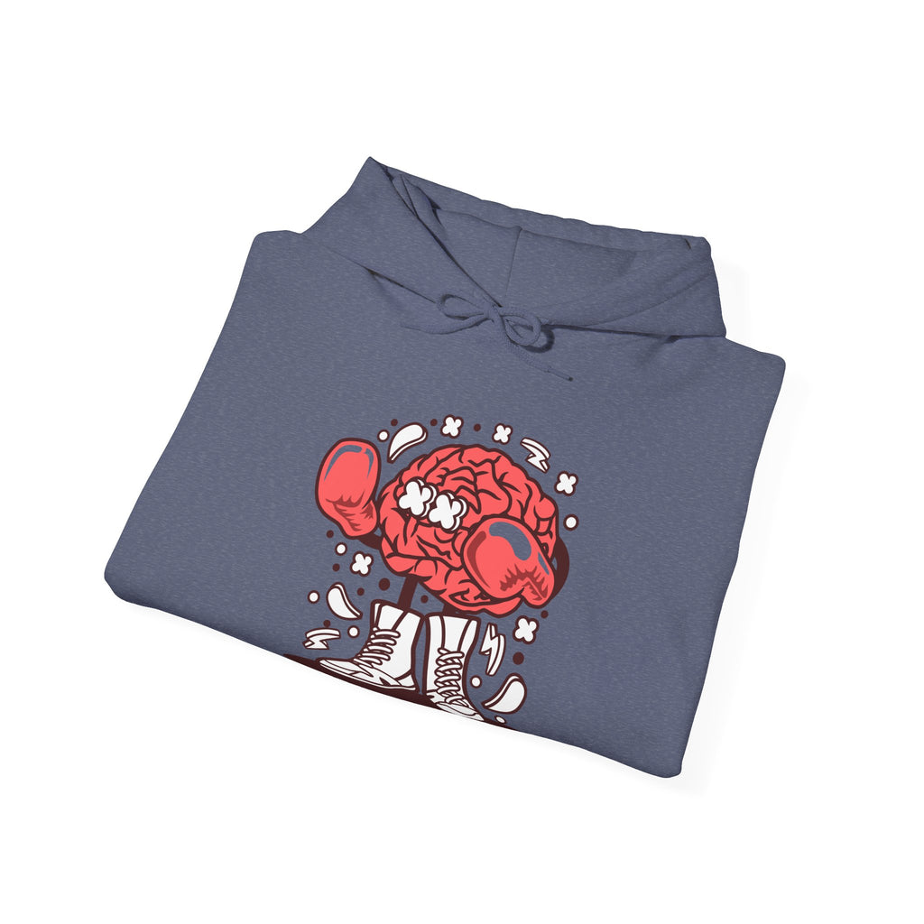 Brain Boxer Unisex Heavy Blend Hooded Sweatshirt for Ultimate Comfort and Warmth