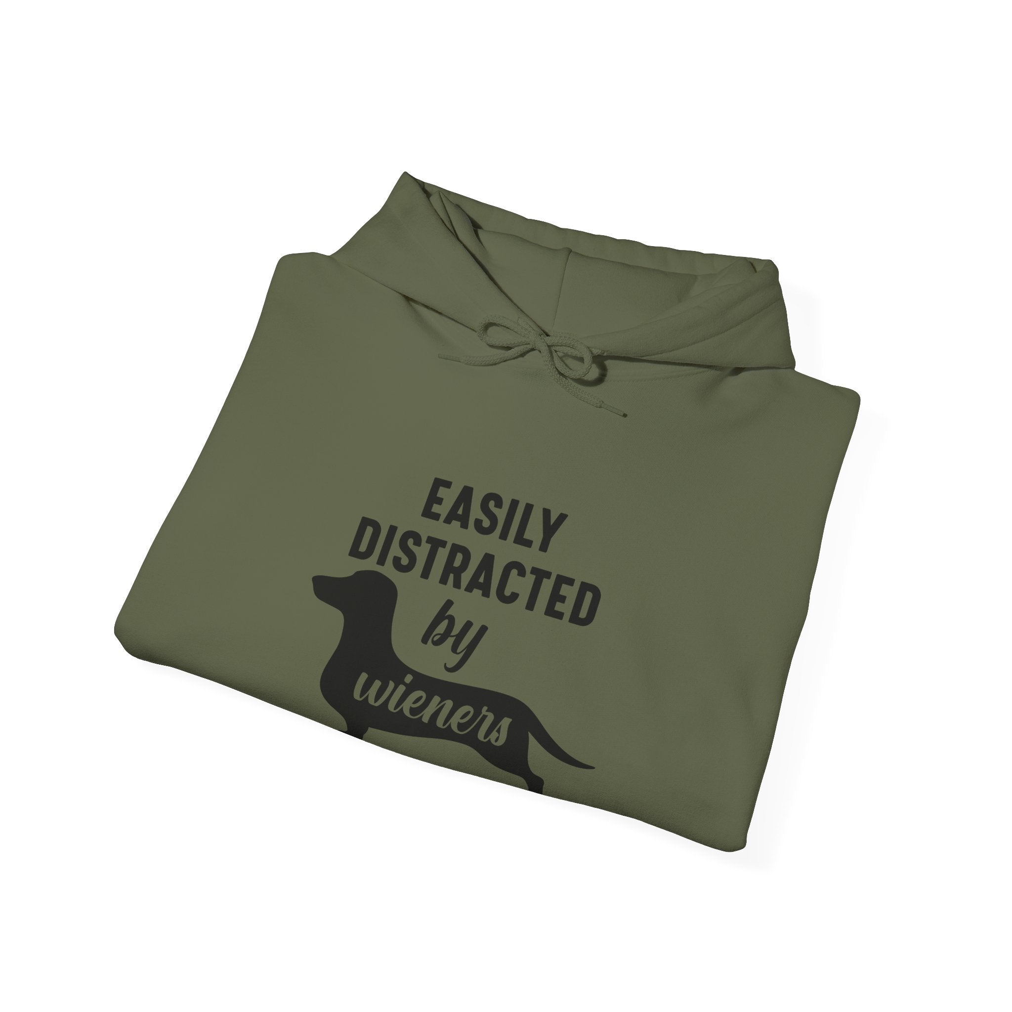 Easily Distracted By Wieners Unisex Heavy Blend Hooded Sweatshirt