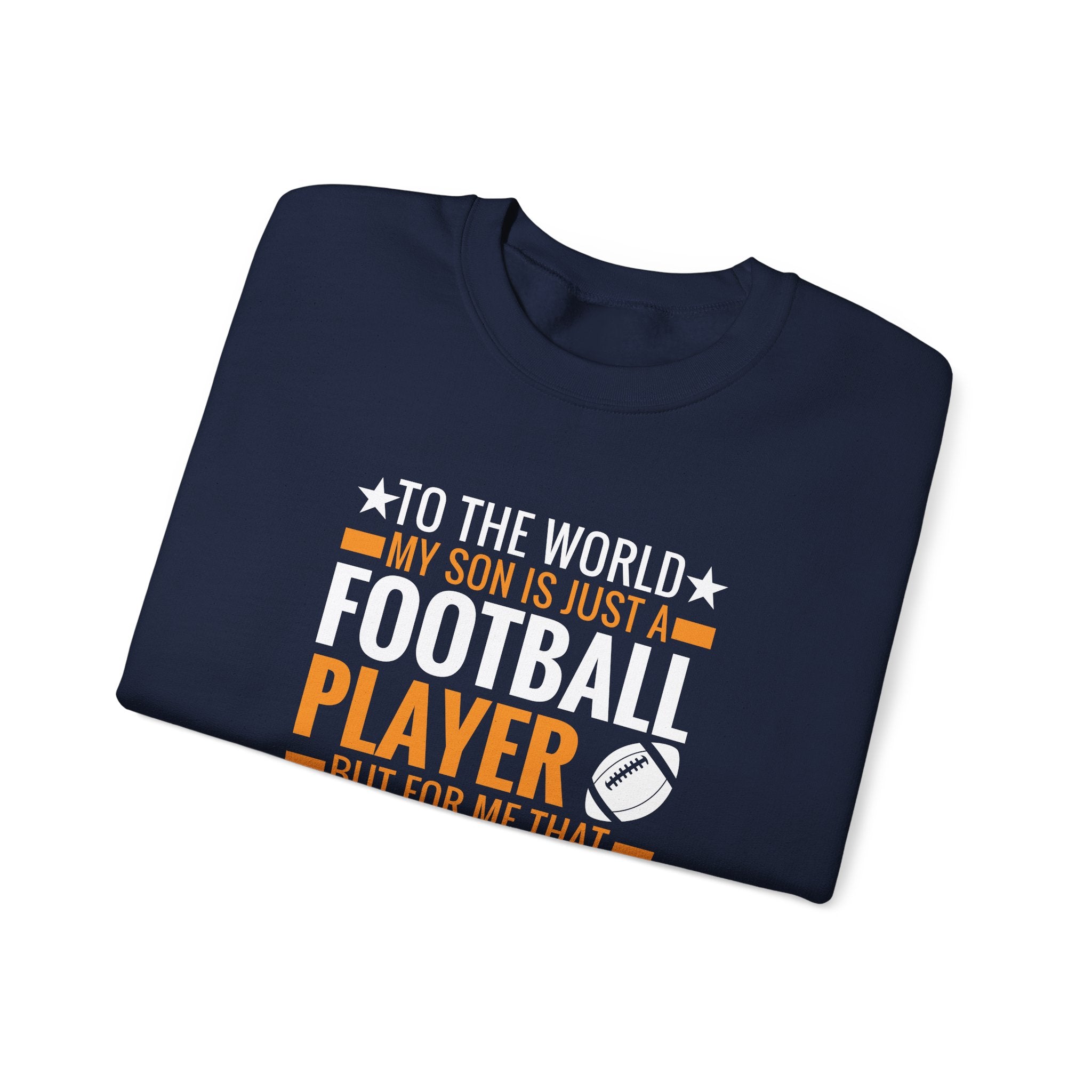 That Football Player Is My Whole World Unisex Heavy Blend Crewneck Sweatshirt